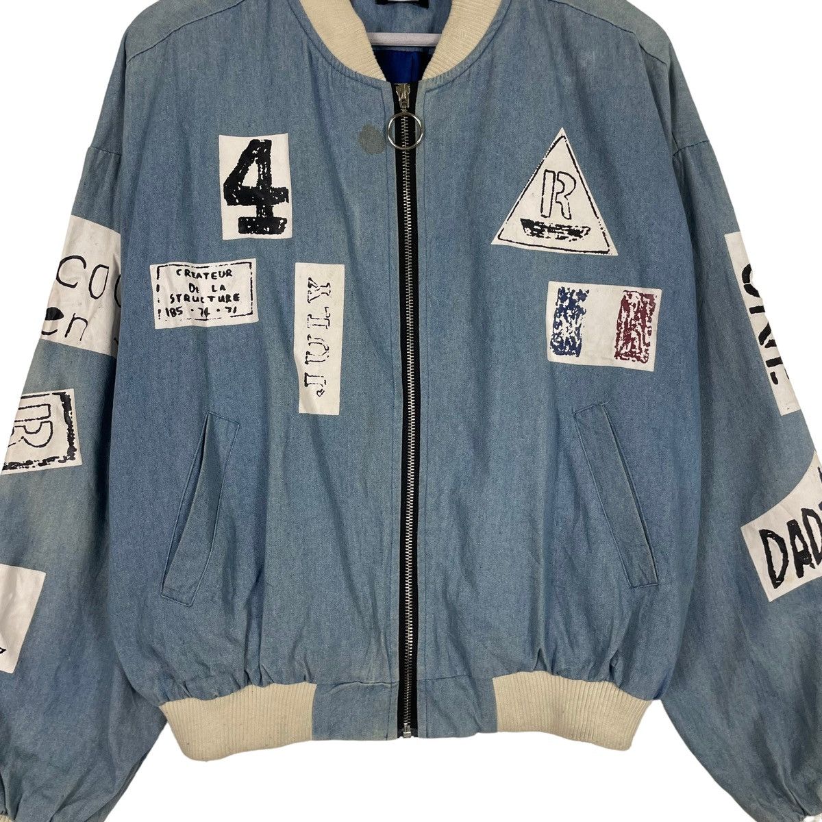 Japanese Brand 💥 MILANGE RIOT PATCH BOMBER JACKET Size US L / EU 52-54 / 3 - 5 Thumbnail