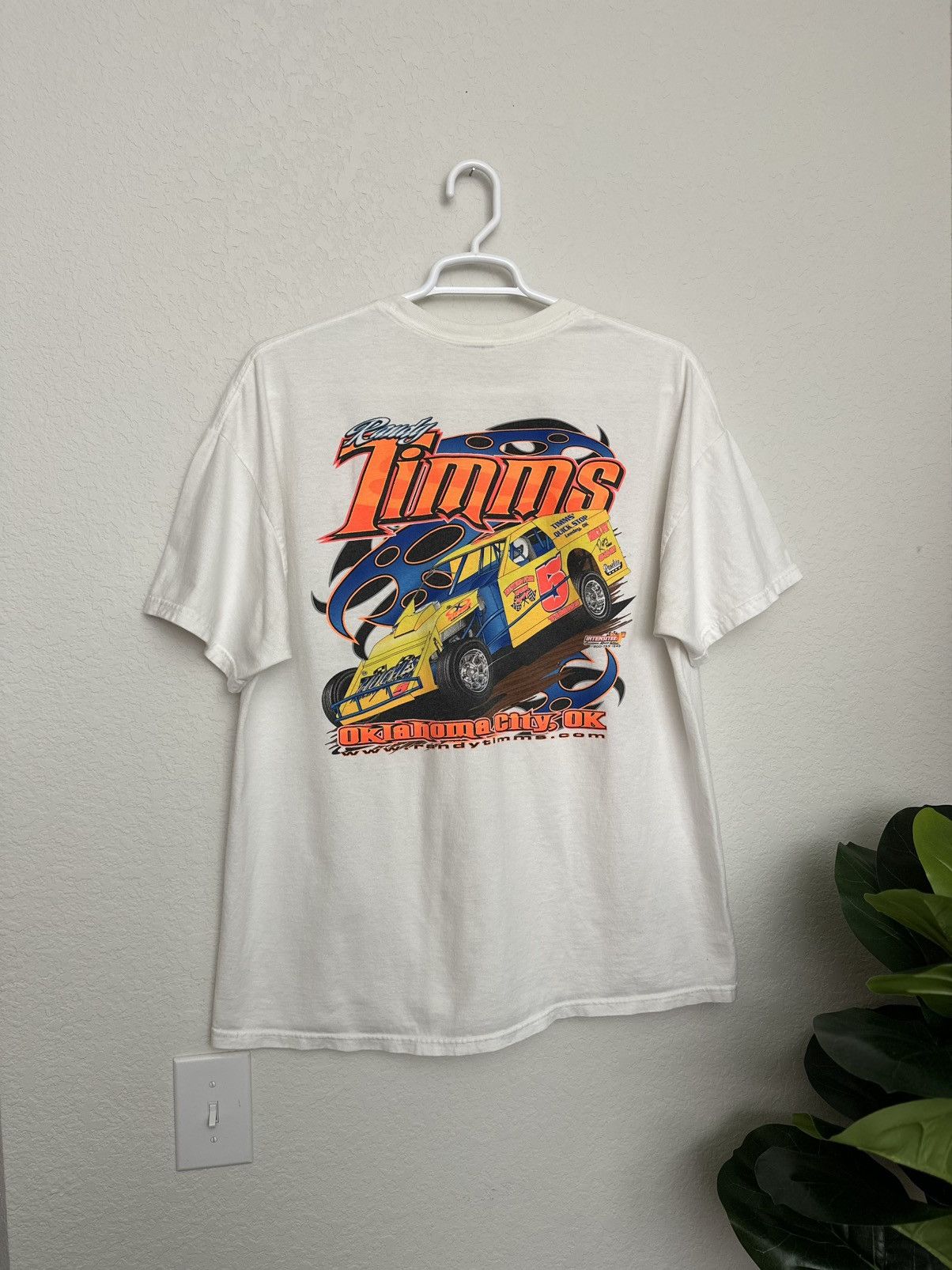 Chase Authentics × NASCAR Vintage 2005 Randy Timms Dirt Track Racing Graphic Tee Size US XL / EU 56 / 4 - 2 Thumbnail