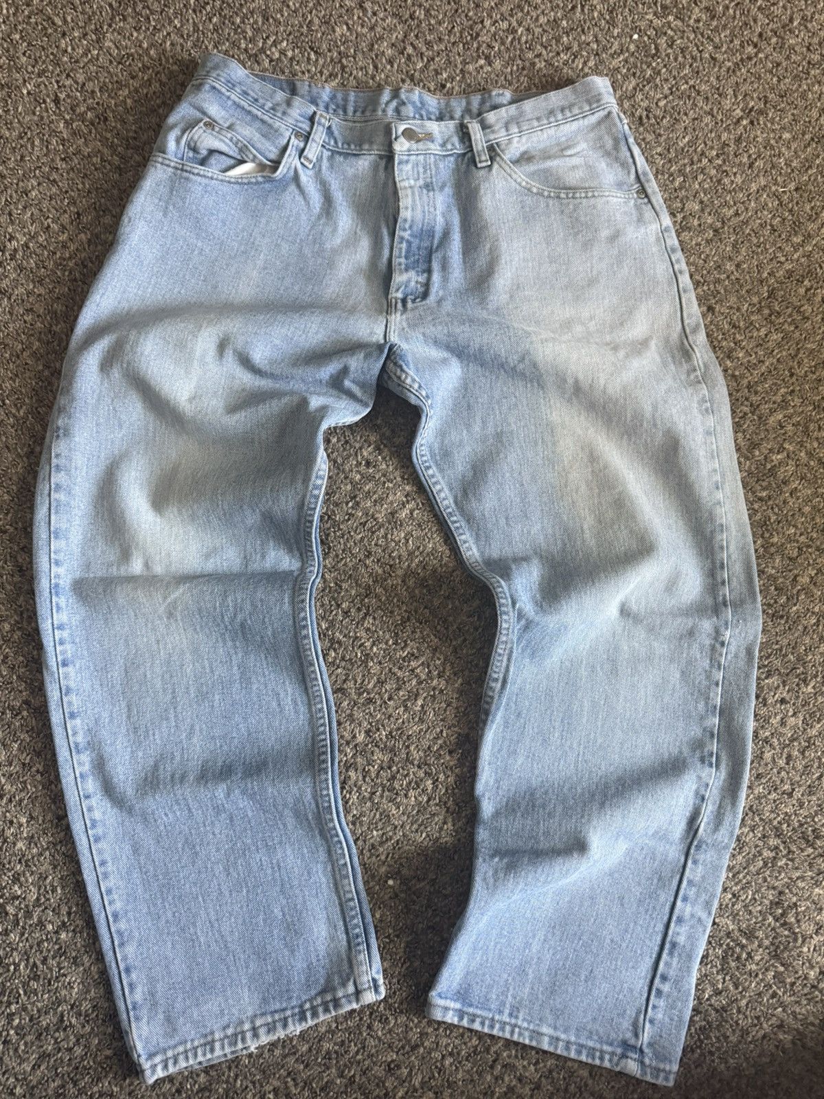 Vintage × Wrangler Wrangler denim faded Size US 36 / EU 52 - 1 Thumbnail