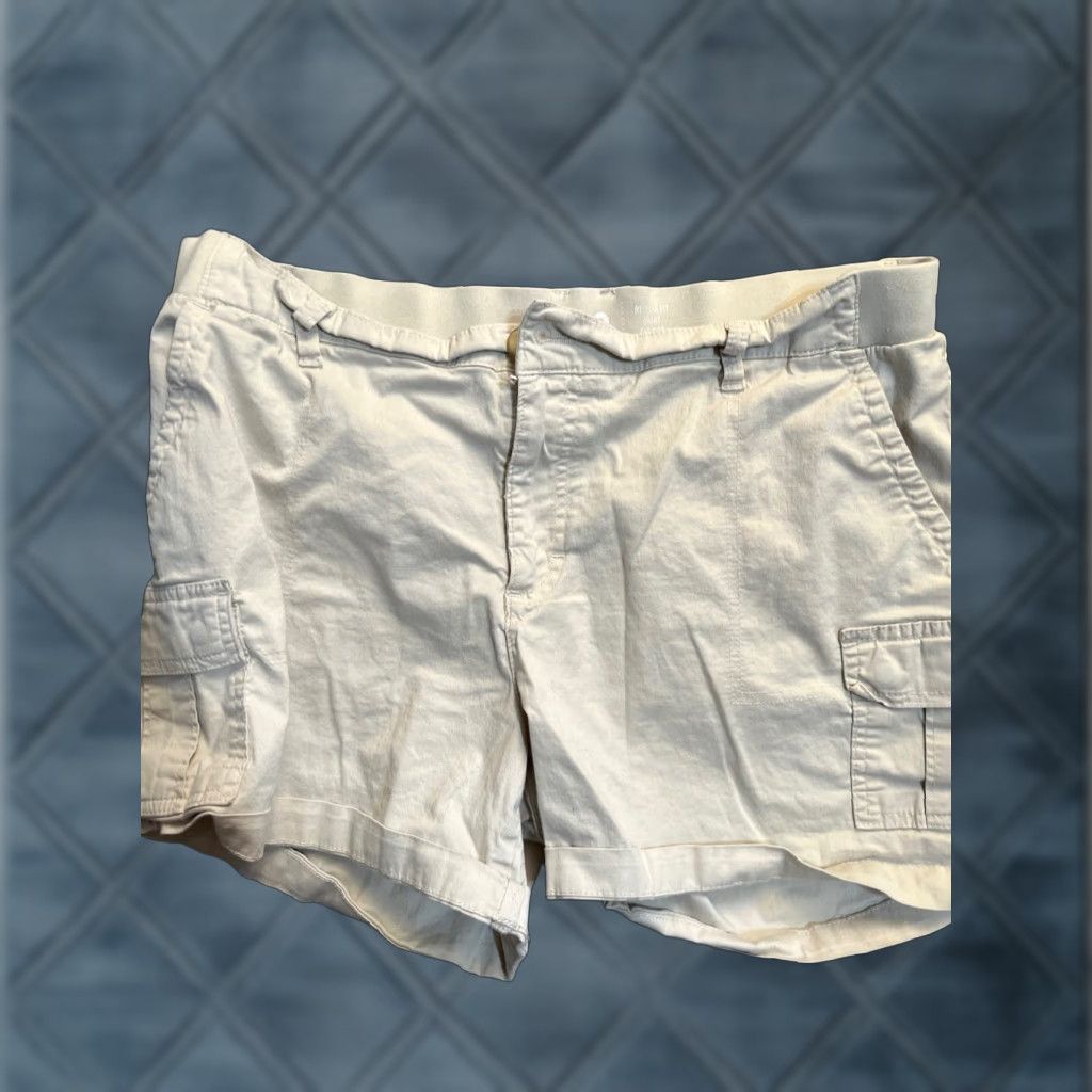 Lee Lee Regular Fit Bermuda Shorts Women's 16M Beige Performance Stretch Casual Adventure Size 38" / US 16 / IT 52 - 1 Thumbnail