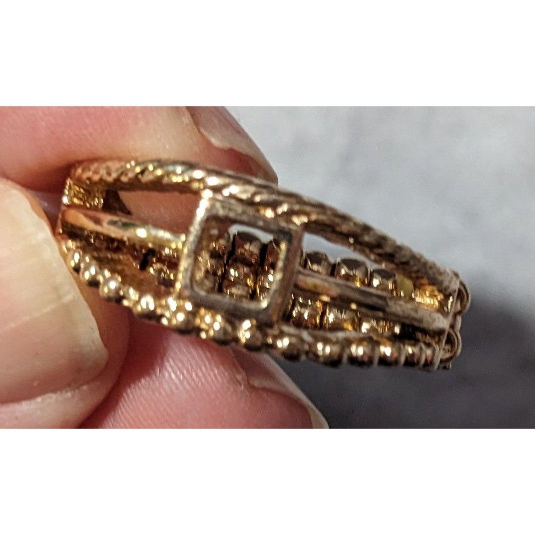 Other Paparazzi A Square Deal Gold Tone Stretch Ring Size 8 Size ONE SIZE - 13 Thumbnail