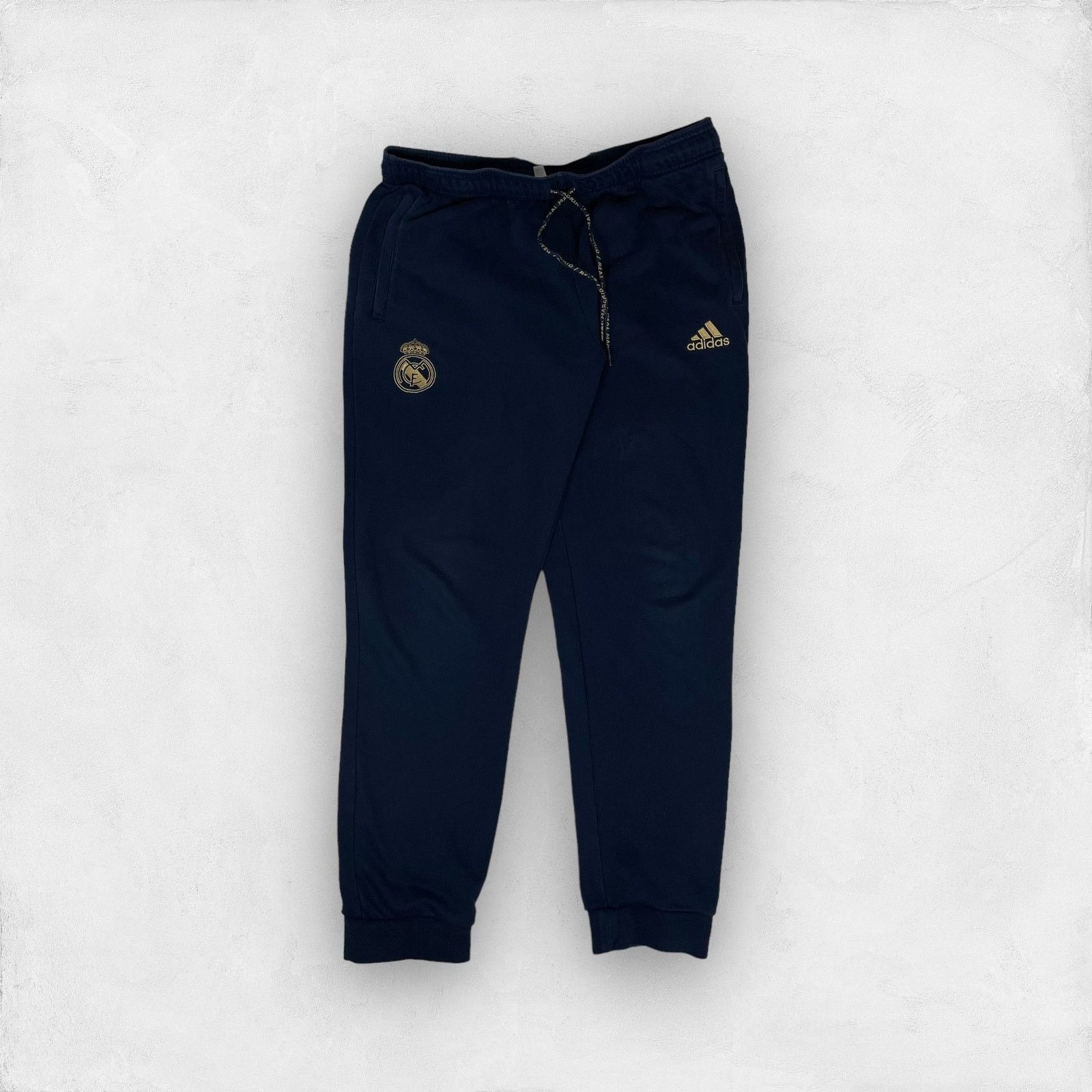 Adidas Adidas Men's Navy Real Madrid CF Football Sweatpants XL Size US 32 / EU 48 - 1 Thumbnail