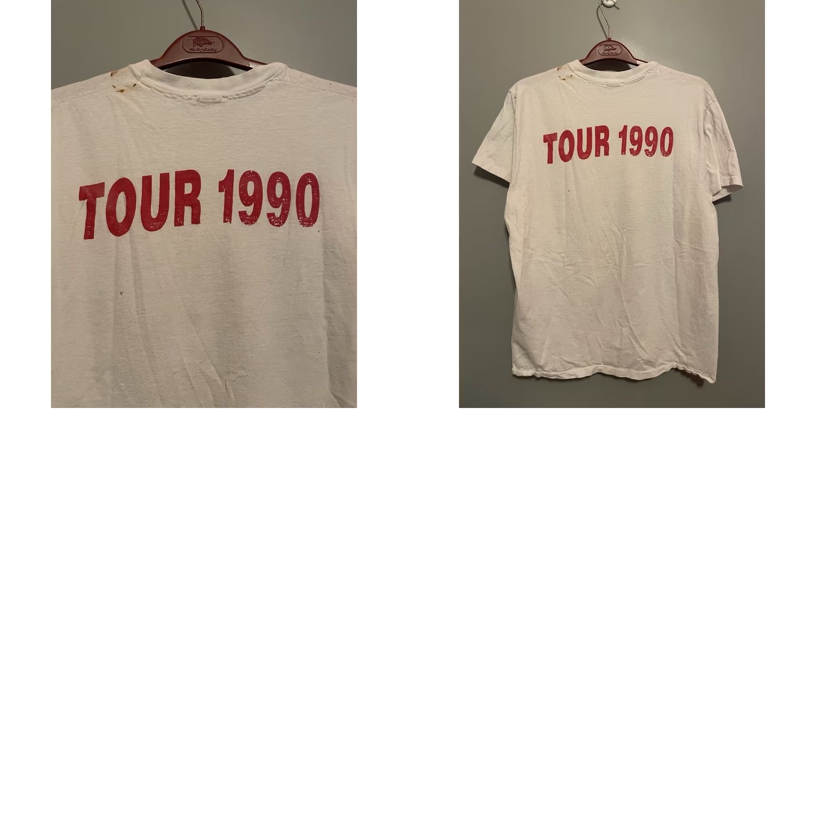 Hanes VINTAGE George Thorogood & Destroyers Born To Bed 1990 Tour XL Single Stitch T-Shirt White 1990s Mens Shirt Cotton Hanes Graphic Tee XS? Wait Size US XL / EU 56 / 4 - 8 Thumbnail