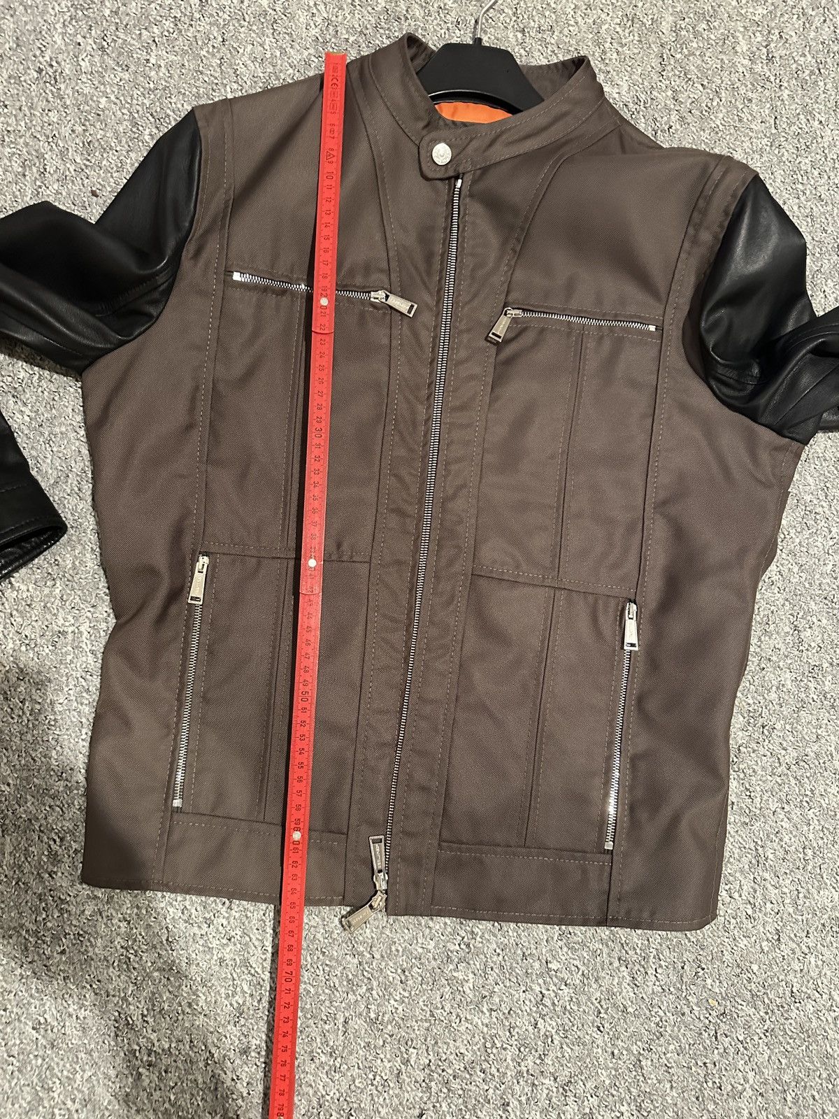 Dsquared2 Dsquared2 biker Nylon Jacke Leder Ärmel 52 L Size US L / EU 52-54 / 3 - 6 Thumbnail