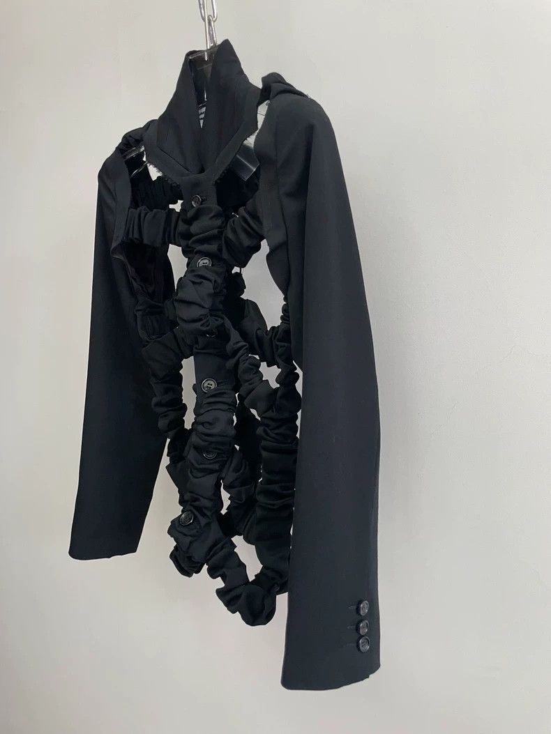 Comme des Garcons Comme Des Garcons Black pleated, crisscrossed, stretchy de Size XS / US 0-2 / IT 36-38 - 5 Thumbnail