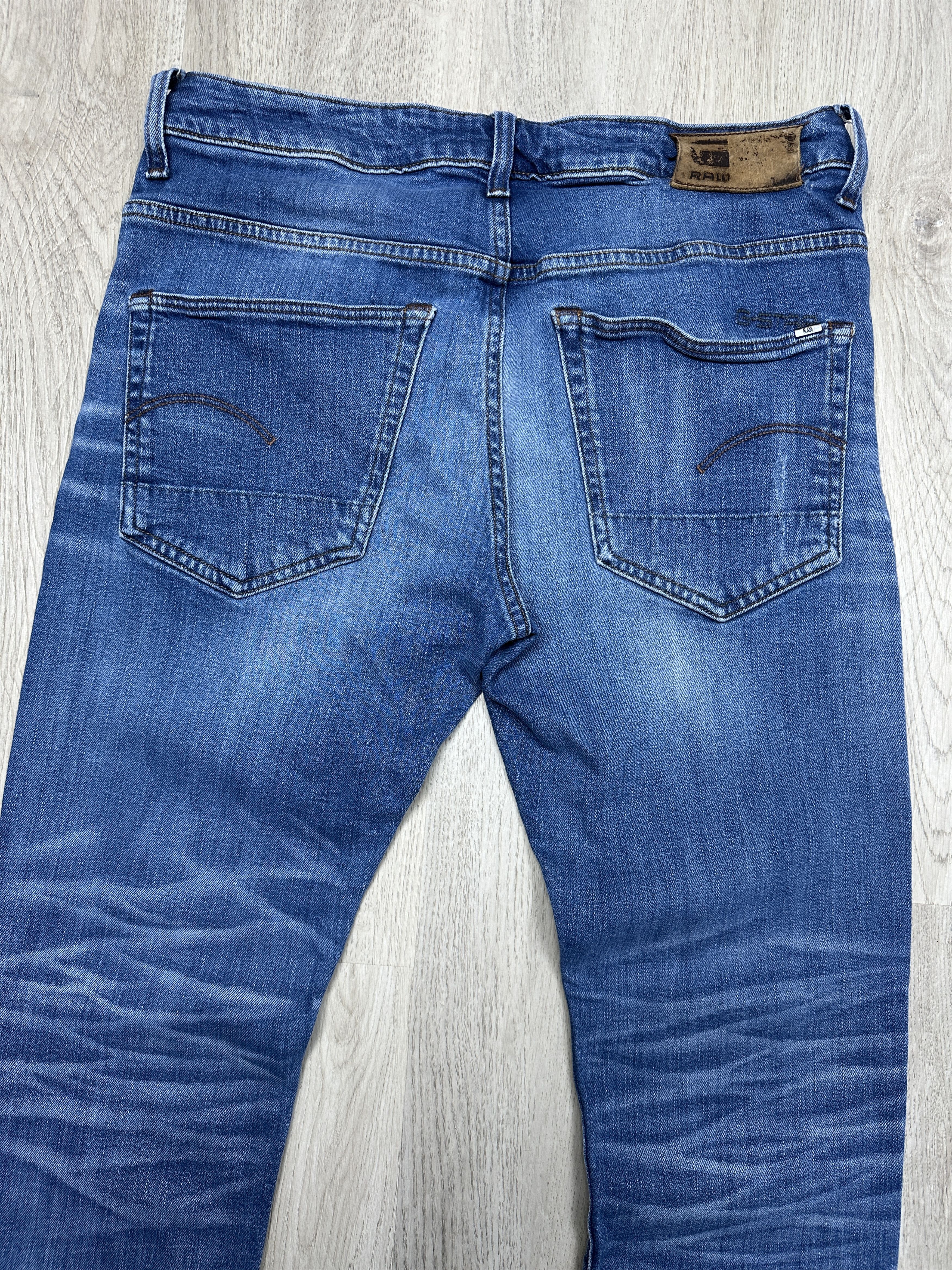 G-Star G Star Raw 3301 Slim Mens Denim Pants Jeans Size US 32 / EU 48 - 7 Thumbnail