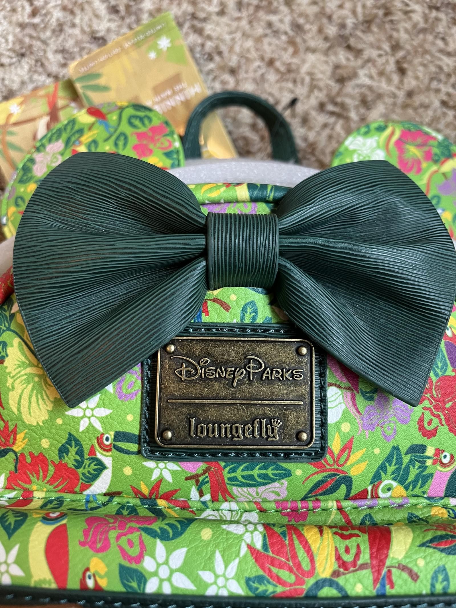 Disney Disney Minnie Mouse Attraction Tiki Room Loungefly Backpack Size ONE SIZE - 6 Thumbnail