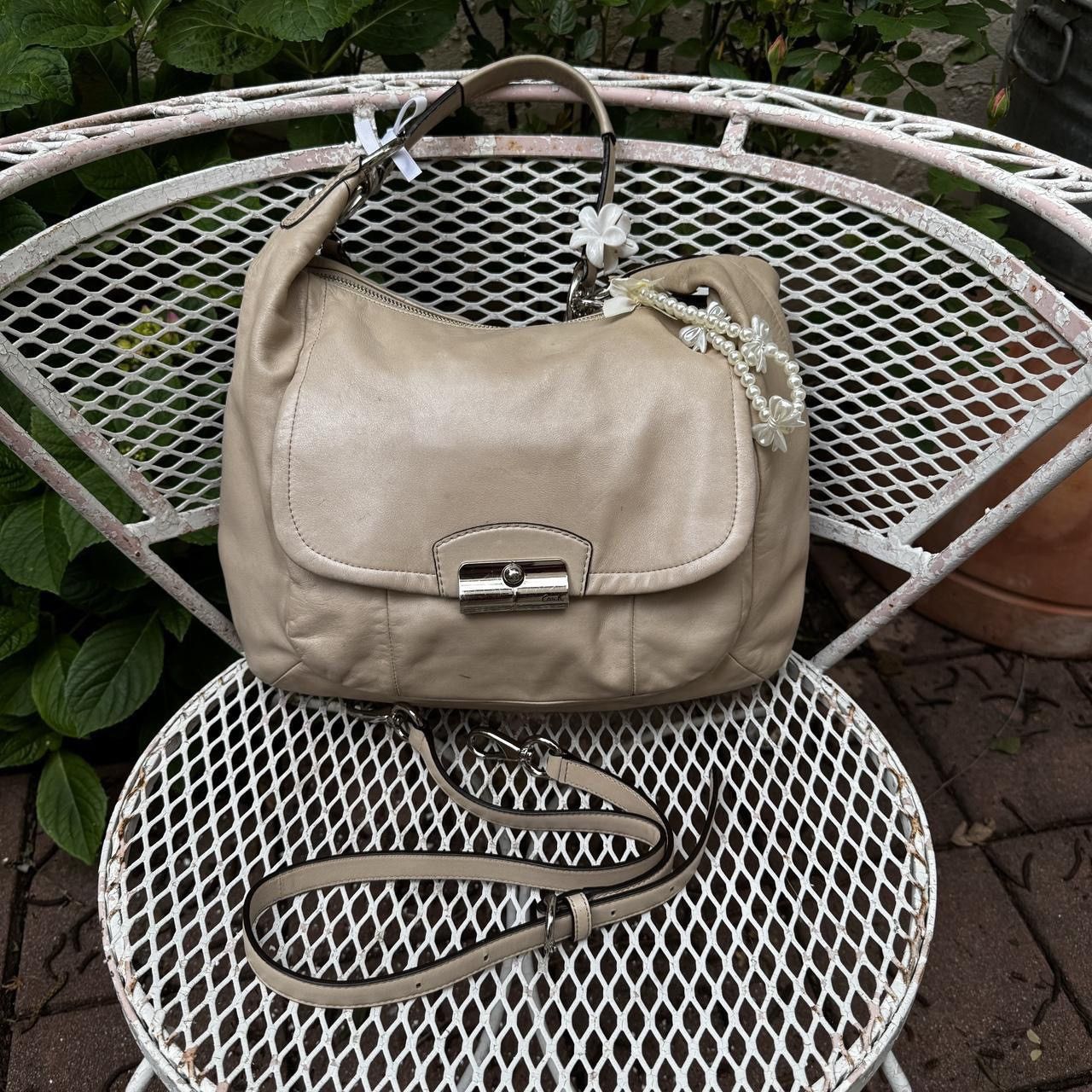 Coach Large Coach Beige Slouchy Shoulder Bag Size ONE SIZE - 1 Thumbnail