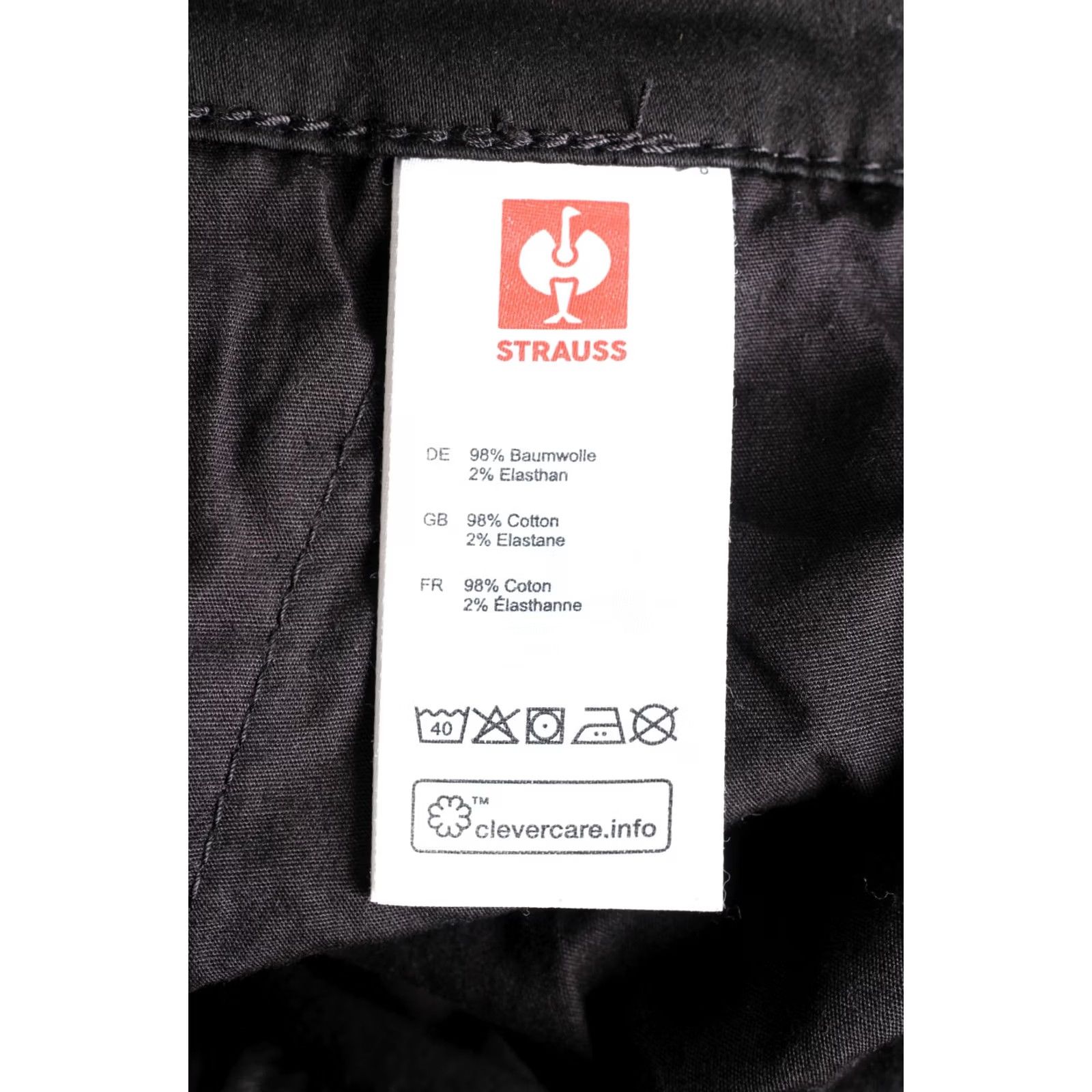 Vintage VINTAGE ENGELBERT STRAUSS Chino Stretch Pants Trousers Men 34 W34 L30 Black DZ7202 Size US 34 / EU 50 - 5 Thumbnail