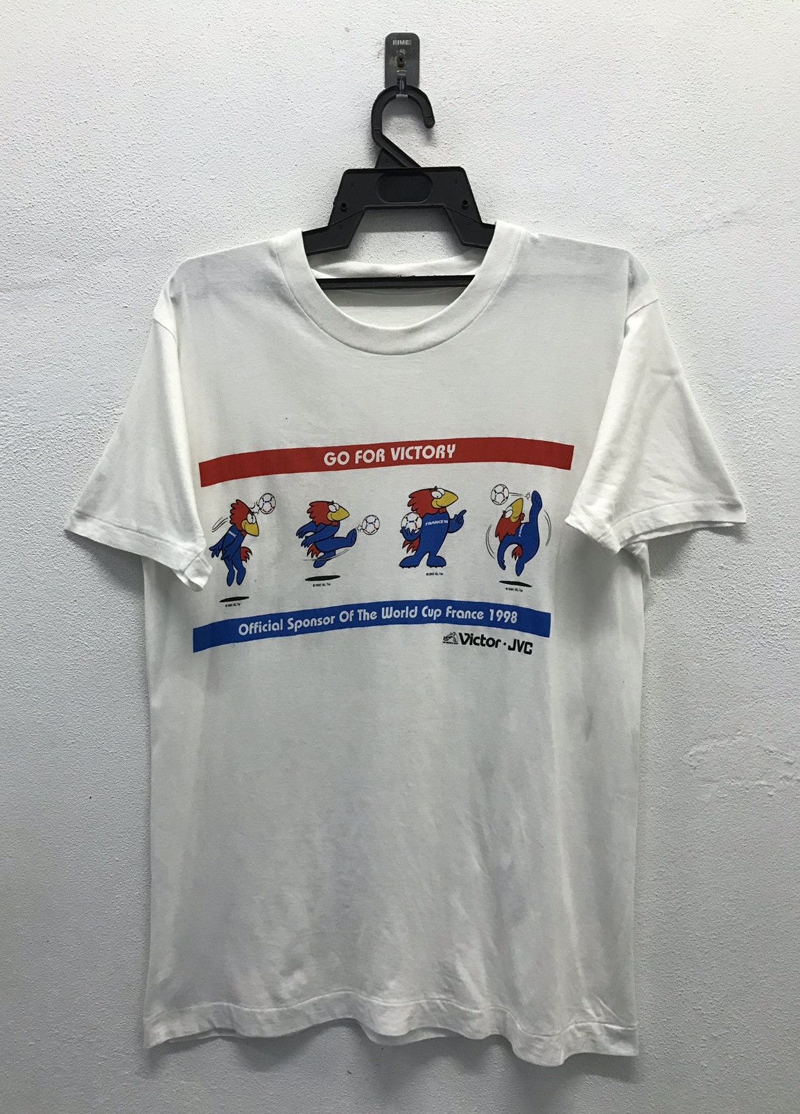 Vintage Victor Official Sponsor Of The World Cup France 1998 Shirt Size US M / EU 48-50 / 2 - 1 Thumbnail