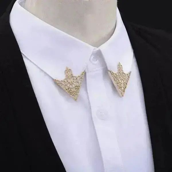 VIBE Vintage Triangle Shirt Collar Brooches Size ONE SIZE - 5 Thumbnail