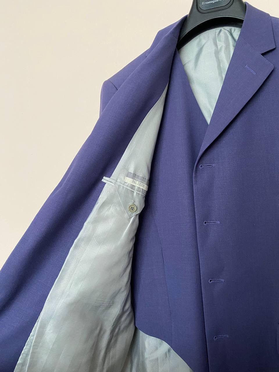 Pal Zileri 2 Pieces PAL ZILERI CERIMONIA Striped Suit One Button Sz 48R Size 48R - 8 Thumbnail