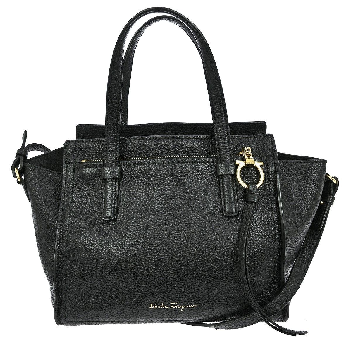 Salvatore Ferragamo Salvatore Ferragamo Amy Tote Pebbled Leather Size ONE SIZE - 1 Thumbnail