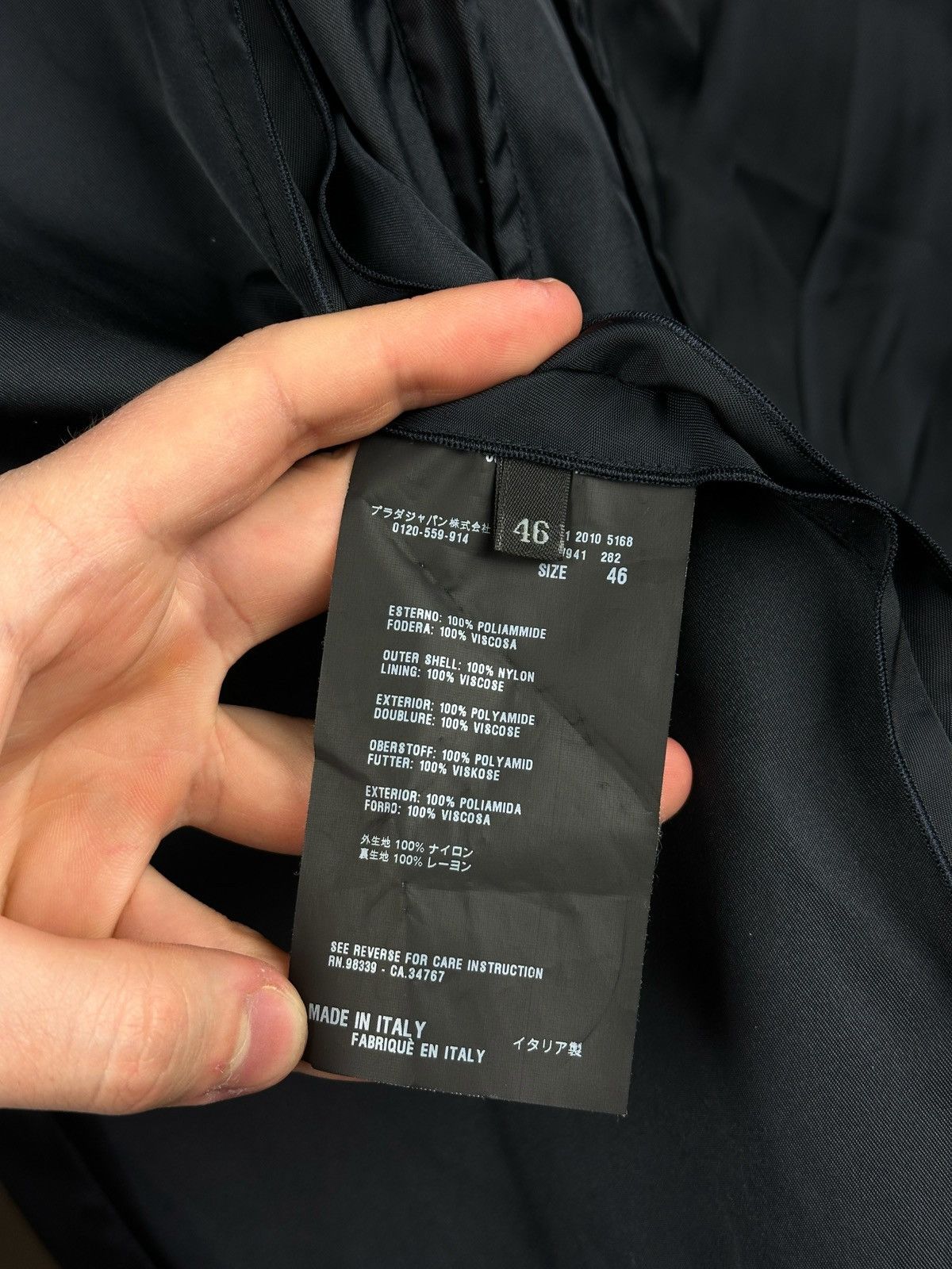Prada × Vintage Vintage Prada Nylon Mac Coat Jacket Size 46 IT Made in Italy Size US S / EU 44-46 / 1 - 11 Thumbnail