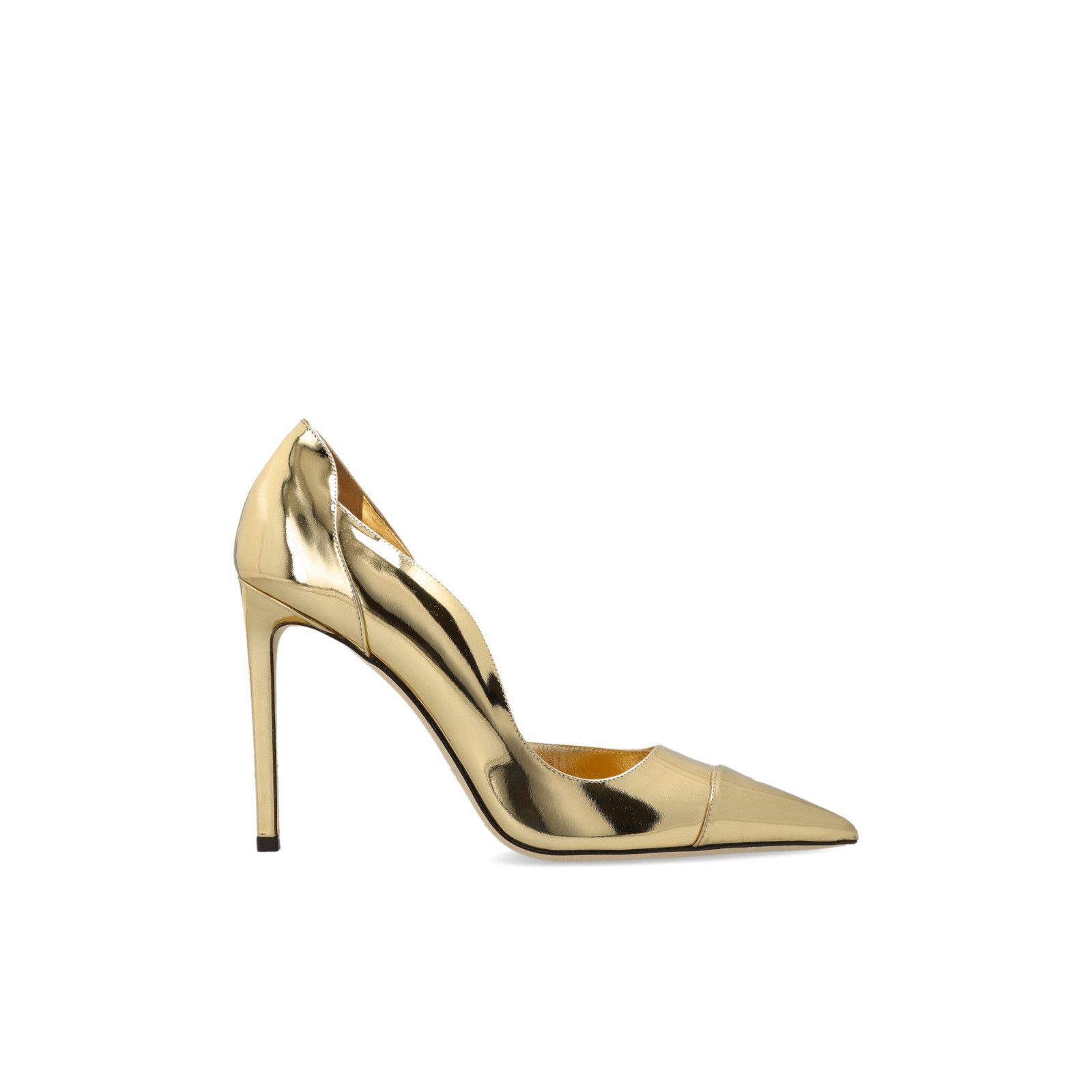JIMMY CHOO 'Brigitte' Gold Heeled Shoes New & Authentic (Wom