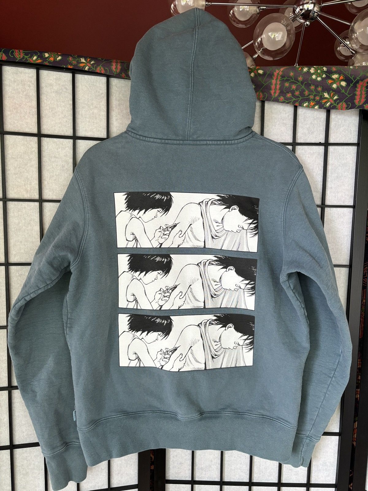 image of Supreme Akira Hoodie Slate, Men's (Size Small)