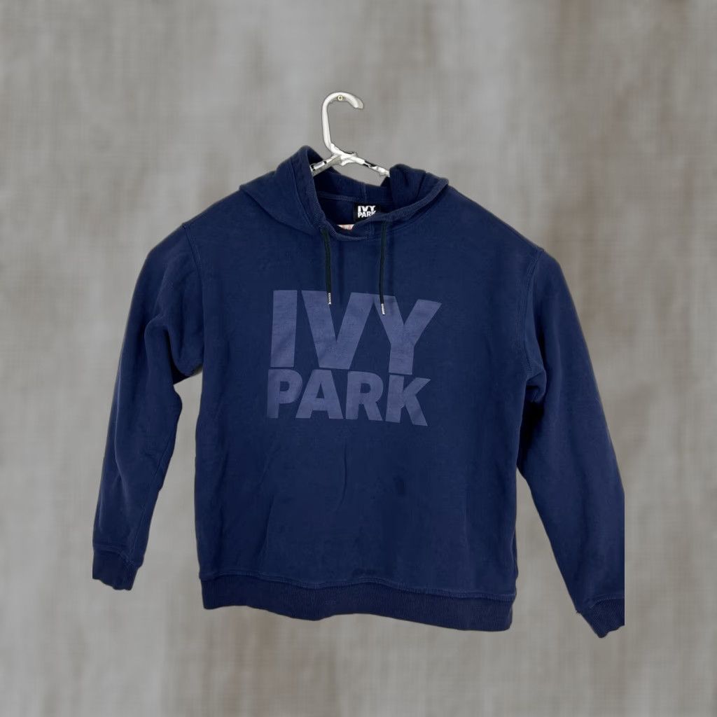 Ivy Park IVY PARK Womens Medium Navy Blue Pullover Hooded Sweatshirt Size M / US 6-8 / IT 42-44 - 1 Thumbnail