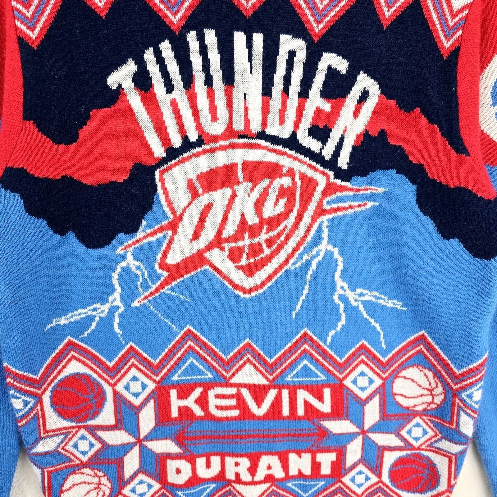 NBA NBA OKC Thunder Kevin Durant Ugly Christmas Sweater M Size US M / EU 48-50 / 2 - 3 Thumbnail