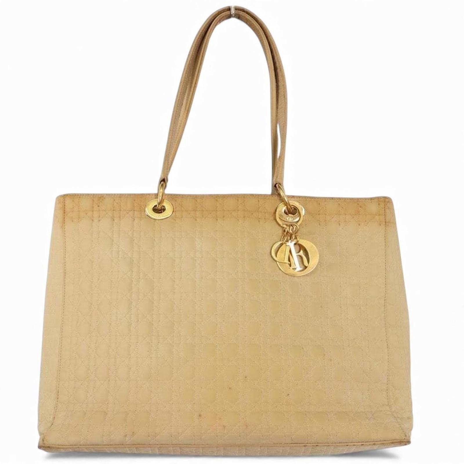 Dior Dior - Beige Quilted Leather Tote Handbag Size ONE SIZE - 2 Thumbnail