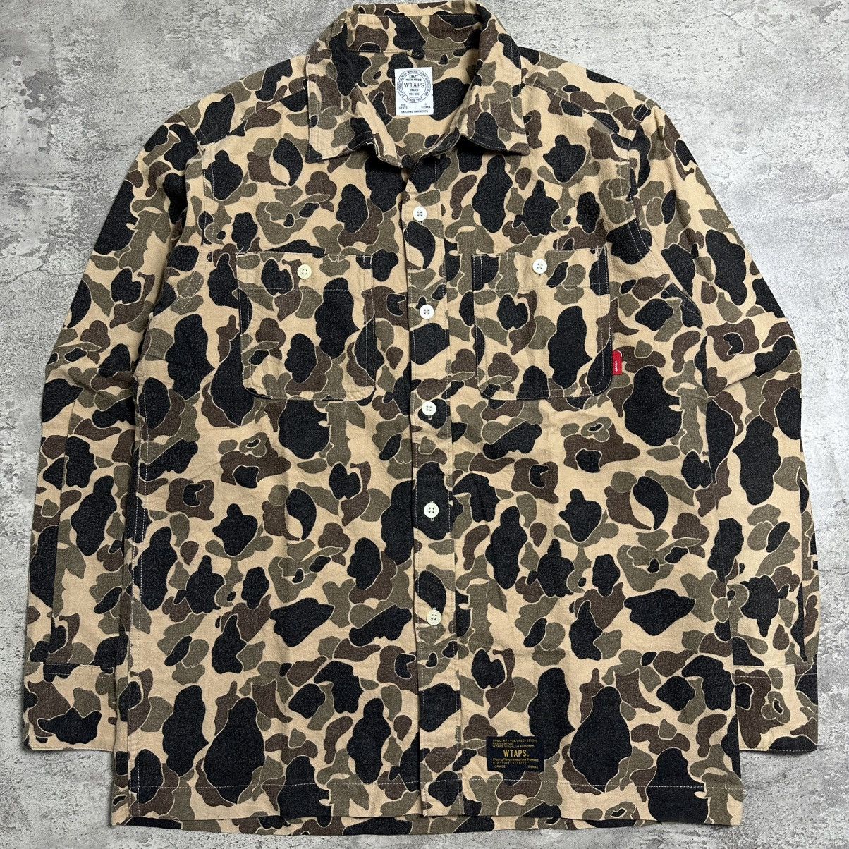 Wtaps Vintage Wtaps Camo Catton Flannel Size US S / EU 44-46 / 1 - 2 Thumbnail