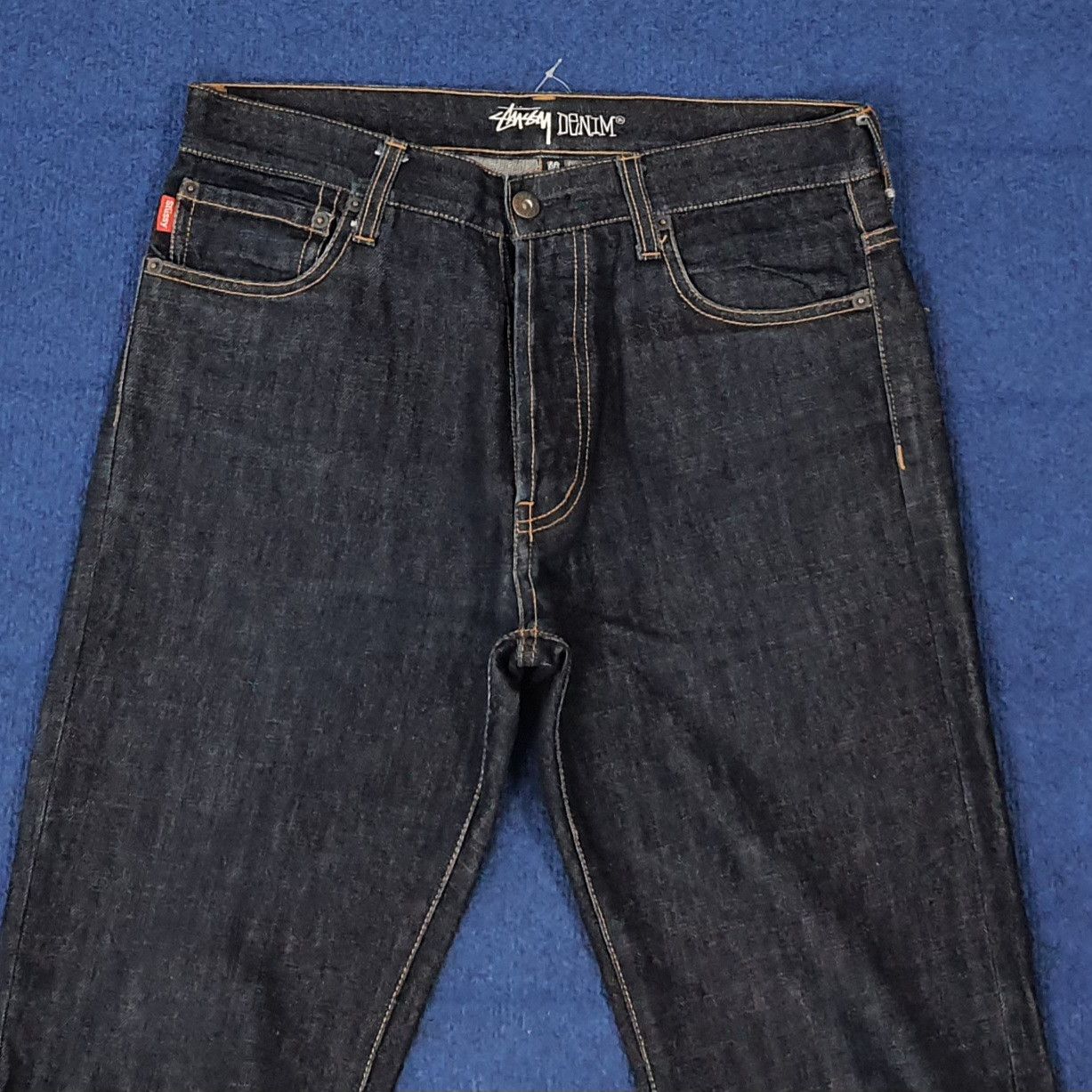 Stussy Vintage Stussy Rough Rugger Denim Custom Logo Jeans C272N25 Size US 30 / EU 46 - 6 Thumbnail