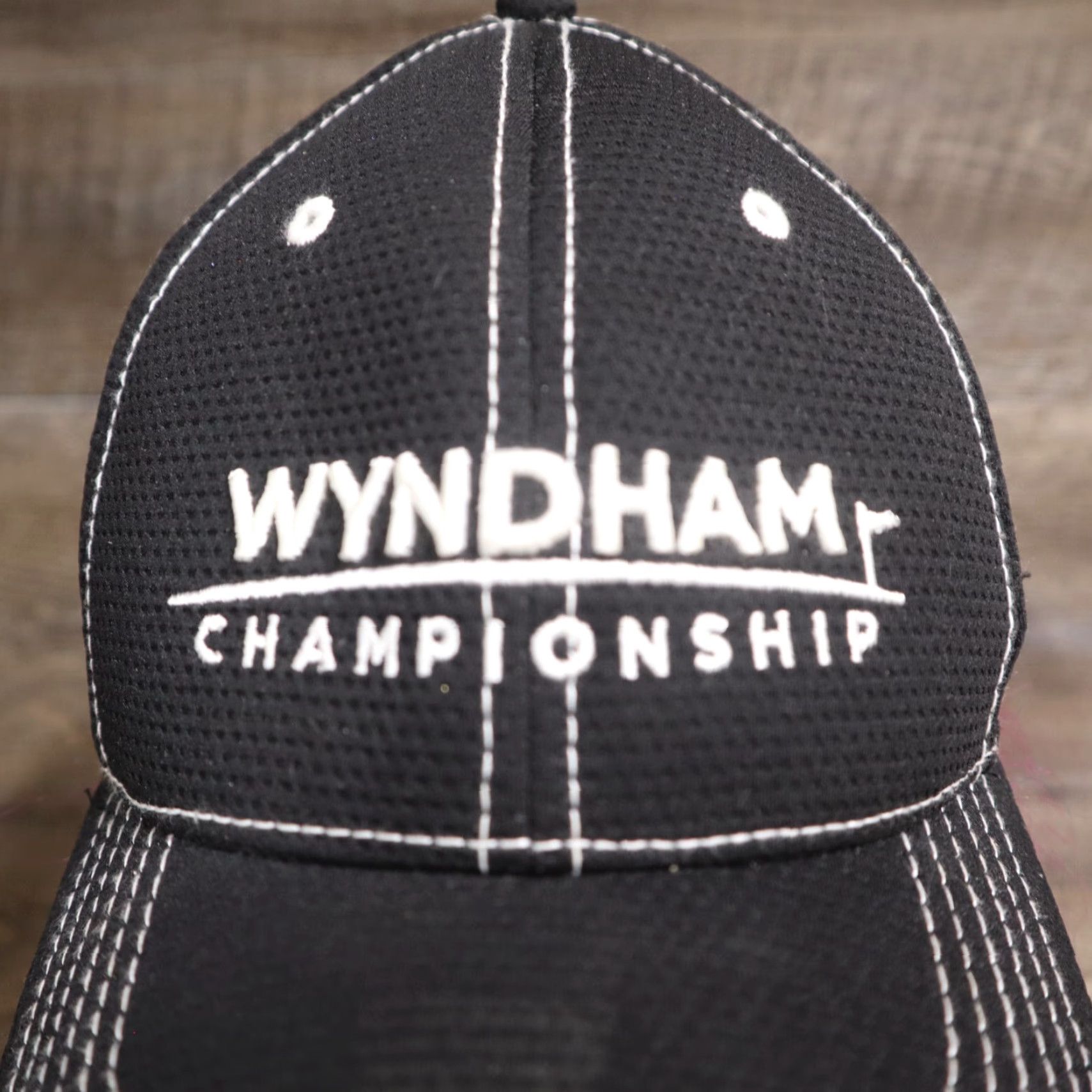 Good American VINTAGE Wyndham Championship Hat Baseball Cap Unisex Adjustable Cotton Black Golf College 2020s Size ONE SIZE - 2 Thumbnail