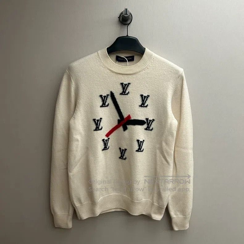 Louis Vuitton Louis Vuitton White clock sweater Size US M / EU 48-50 / 2 - 1 Thumbnail