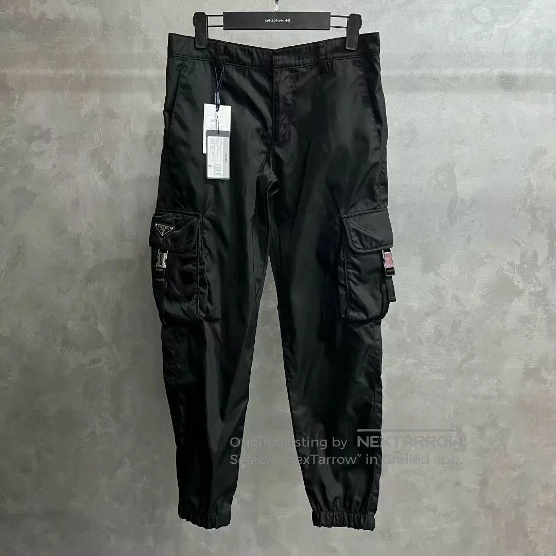Prada prada black logo nylon cargo pants. Size US 30 / EU 46 - 1 Thumbnail