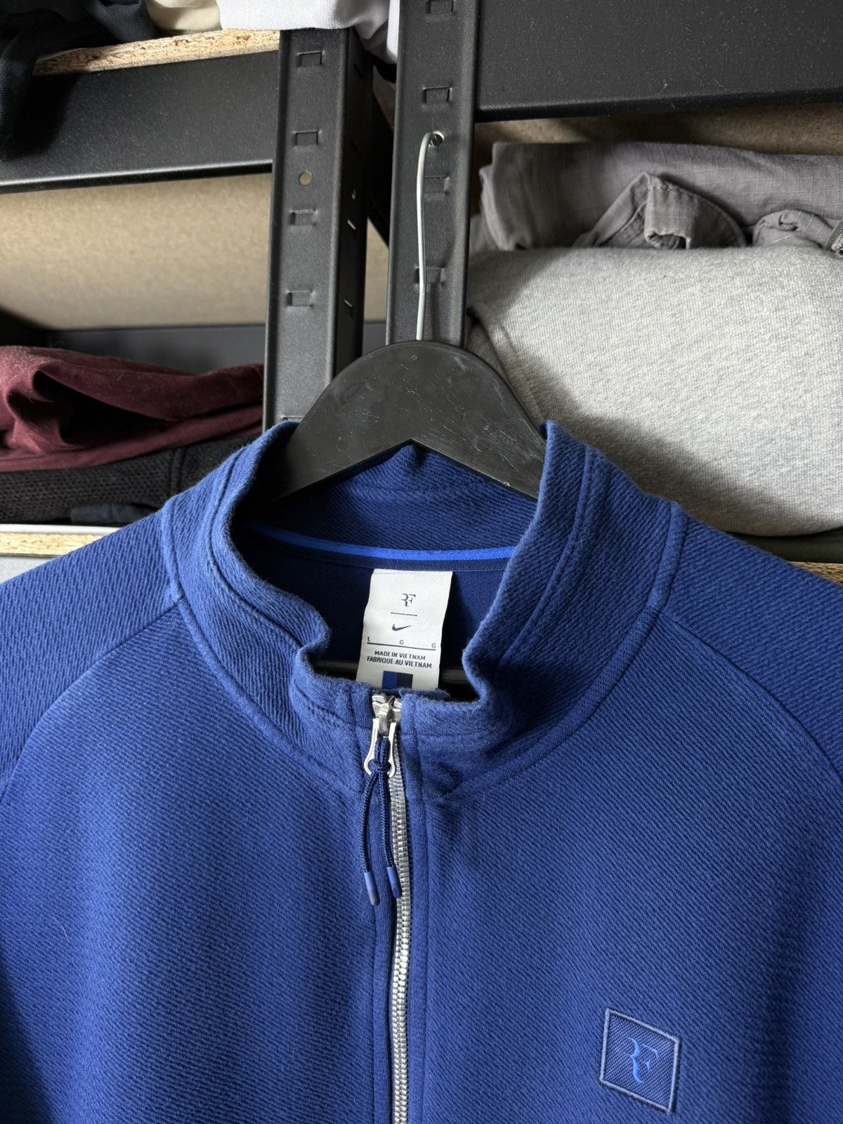 Nike Nike Roger Federer RF Tennis Track Jacket Full Zip Blue L Size US L / EU 52-54 / 3 - 6 Thumbnail