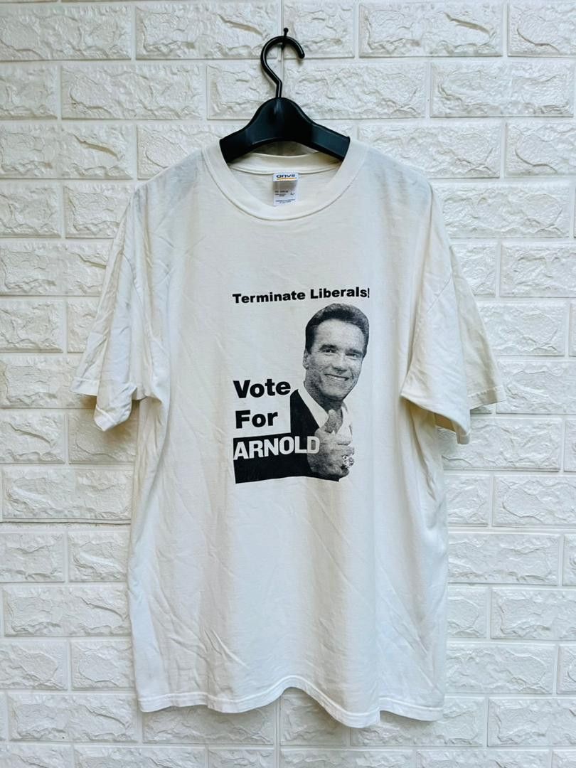 Japanese Brand × Vintage Vintage Arnold Schwarzenegger Vote Designer Fashion Style Size US L / EU 52-54 / 3 - 1 Thumbnail