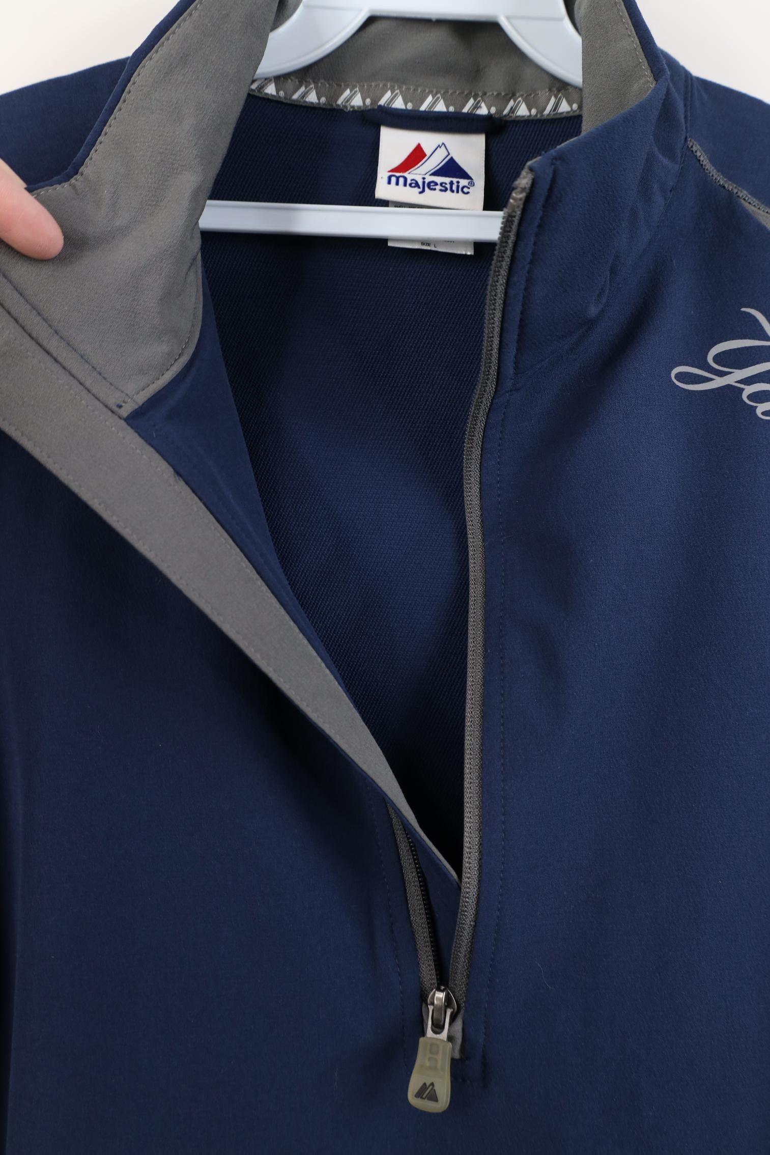 Majestic Majestic New York Yankees Baseball 1/4 Zip Pullover Jacket Size US L / EU 52-54 / 3 - 8 Thumbnail