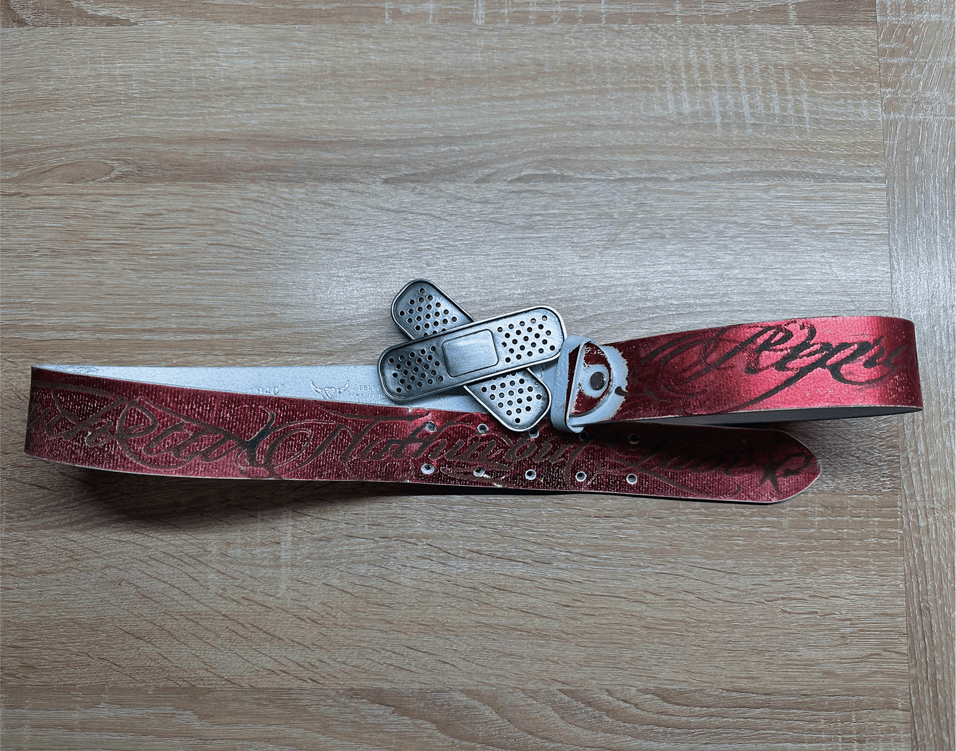 PDF PDF Channel Band Belt Red Size 38 - 1 Thumbnail