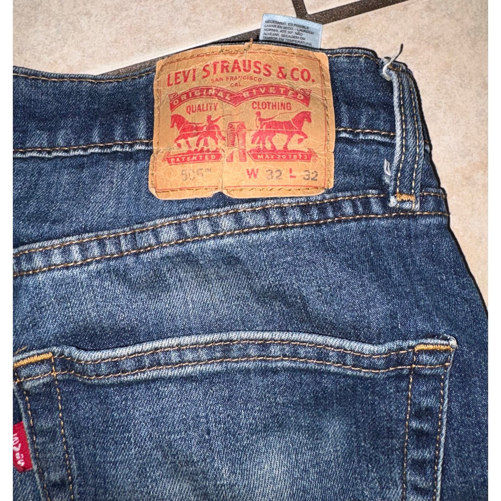 Levi's Levis Strauss & co. blue jeans 505 32x32 Size US 32 / EU 48 - 5 Thumbnail