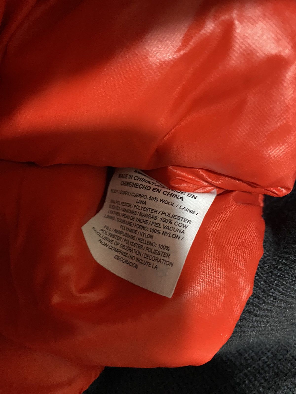 Nike Nike Destroyer Varsity Jacket M, red black, with leather Size US M / EU 48-50 / 2 - 12 Thumbnail