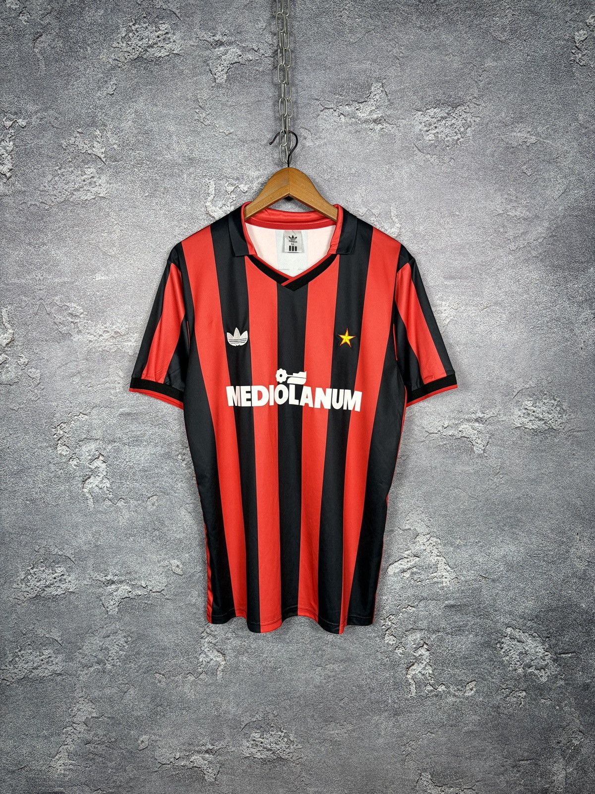 Adidas Vintage 1990 AC Milan #3 Maldini Jersey T-shirt Size US M / EU 48-50 / 2 - 1 Thumbnail