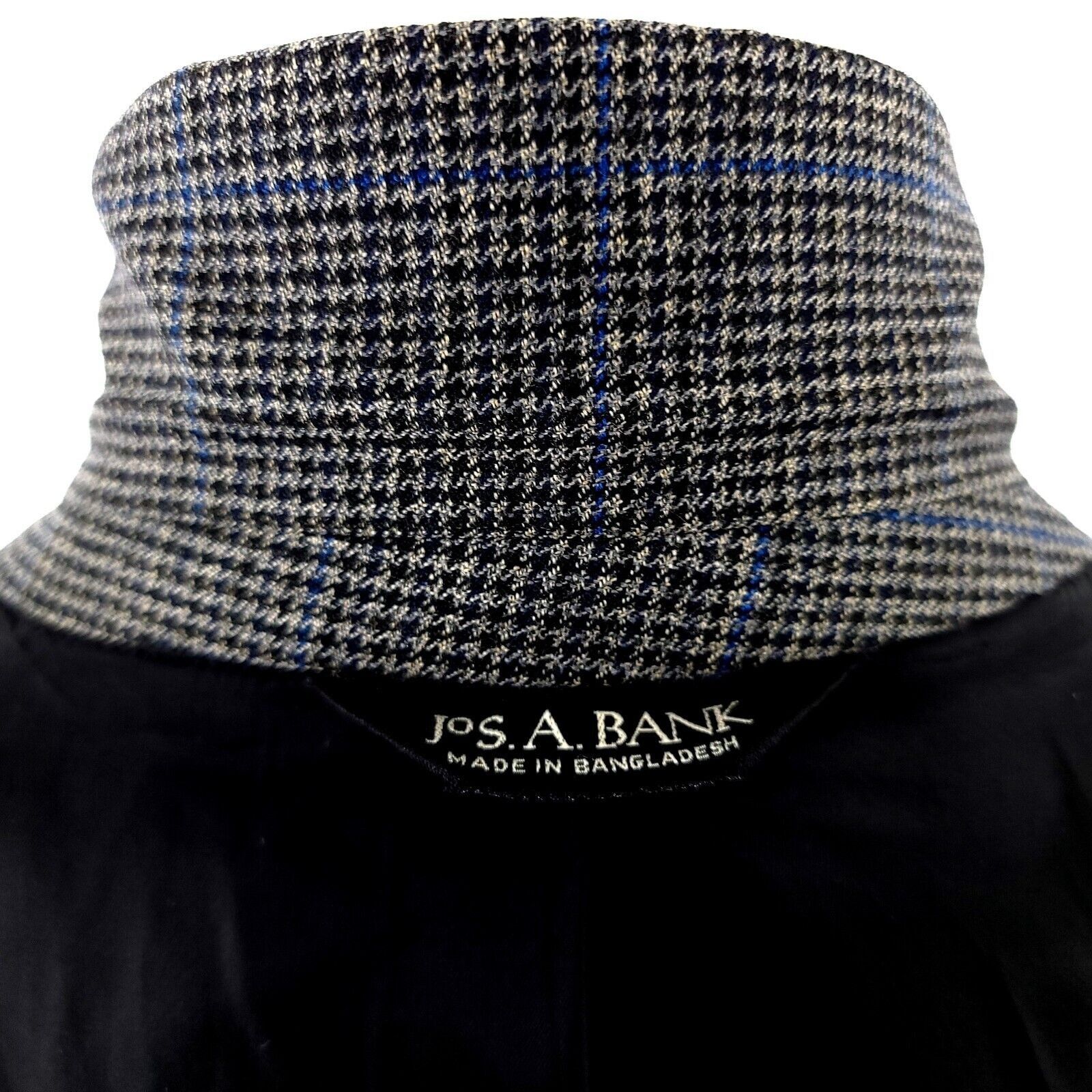 Jos. A. Bank Jos A Bank Traveler's Tweed Wool 2 Button Sport Coat Gray Bl Size 42L - 10 Thumbnail