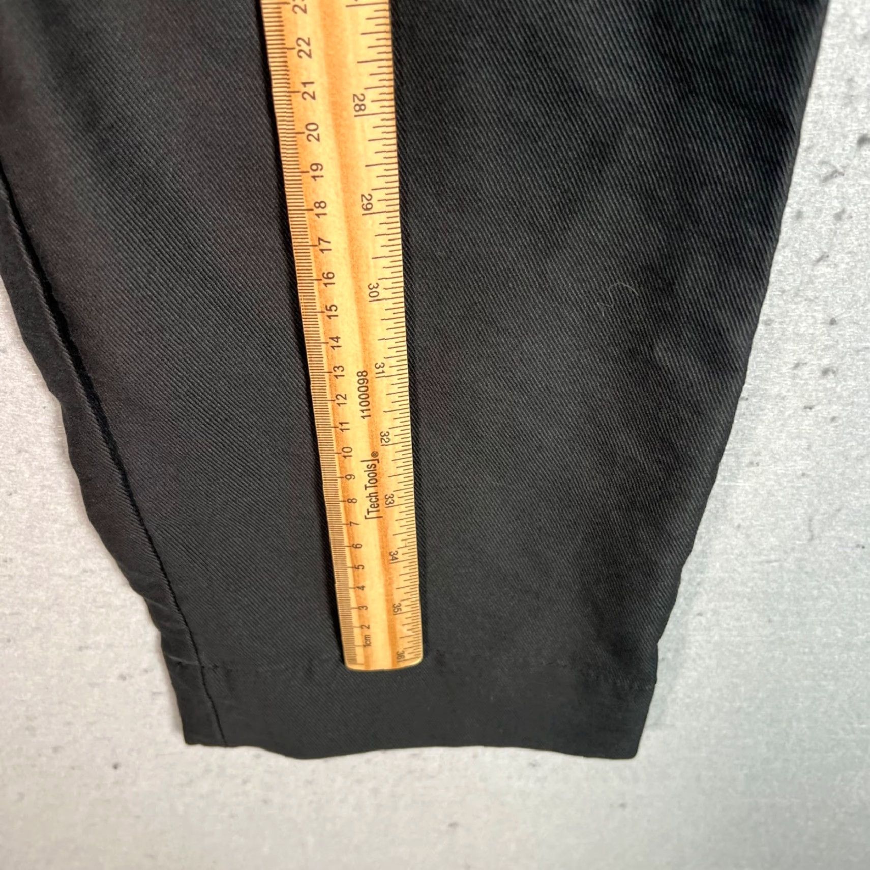 Madewell Madewell Pants Womens 00 Black High-Waisted Tapered Side Button Detail Dress Pants Size 24" / US 00 / IT 34 - 6 Thumbnail