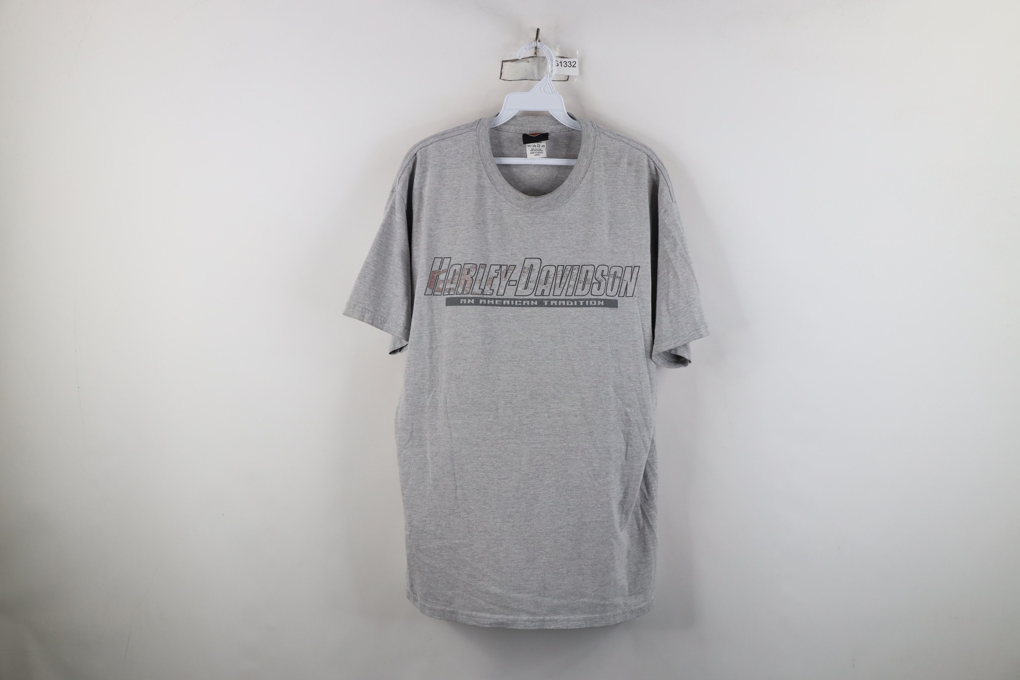 Harley Davidson Vintage Y2K 2005 Harley Davidson Fire Flames T-Shirt Gray Size US L / EU 52-54 / 3 - 1 Thumbnail