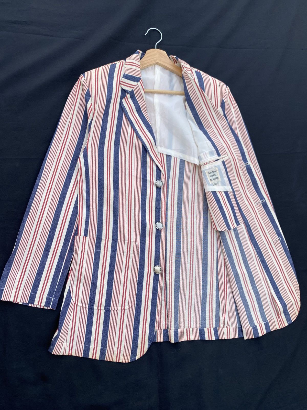 Japanese Brand Rare VINTAGE Creation Cube Red Blue Jacket Size US M / EU 48-50 / 2 - 5 Thumbnail