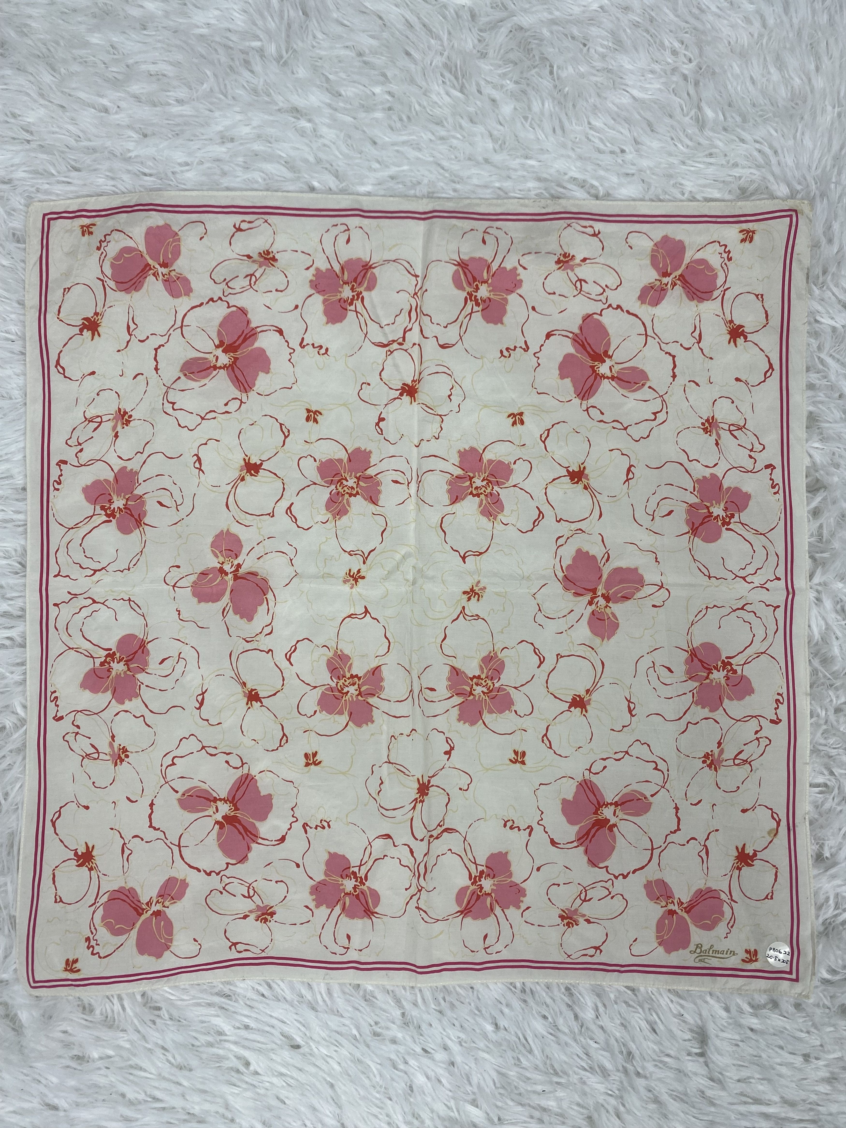 Balmain × Vintage Vintage Balmain Handkerchief Neckerchief Ph0622 Size ONE SIZE - 3 Thumbnail