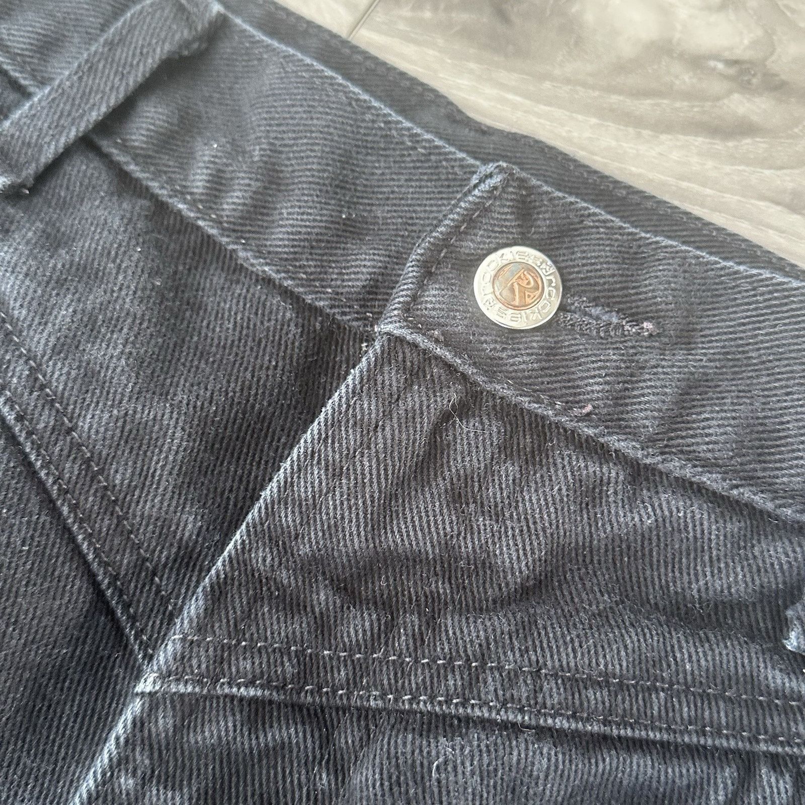 Vintage Rocky Mountain Vintage Jeans Women's 33x34 Black Bareback Size 33" - 3 Thumbnail