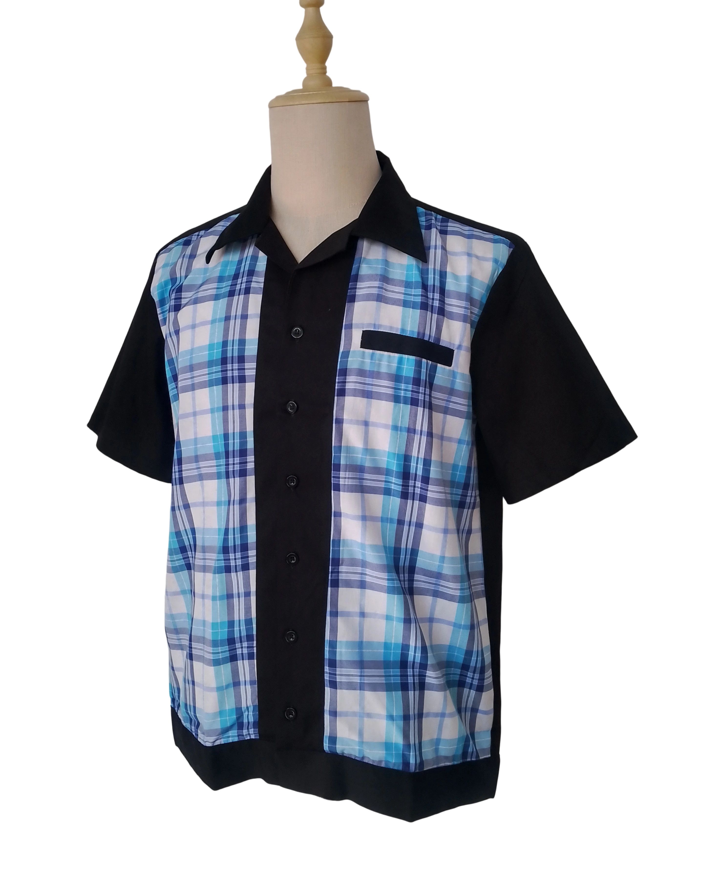 Other Men Workshirts Blue Plaid Fake Pocket Size US M / EU 48-50 / 2 - 2 Thumbnail