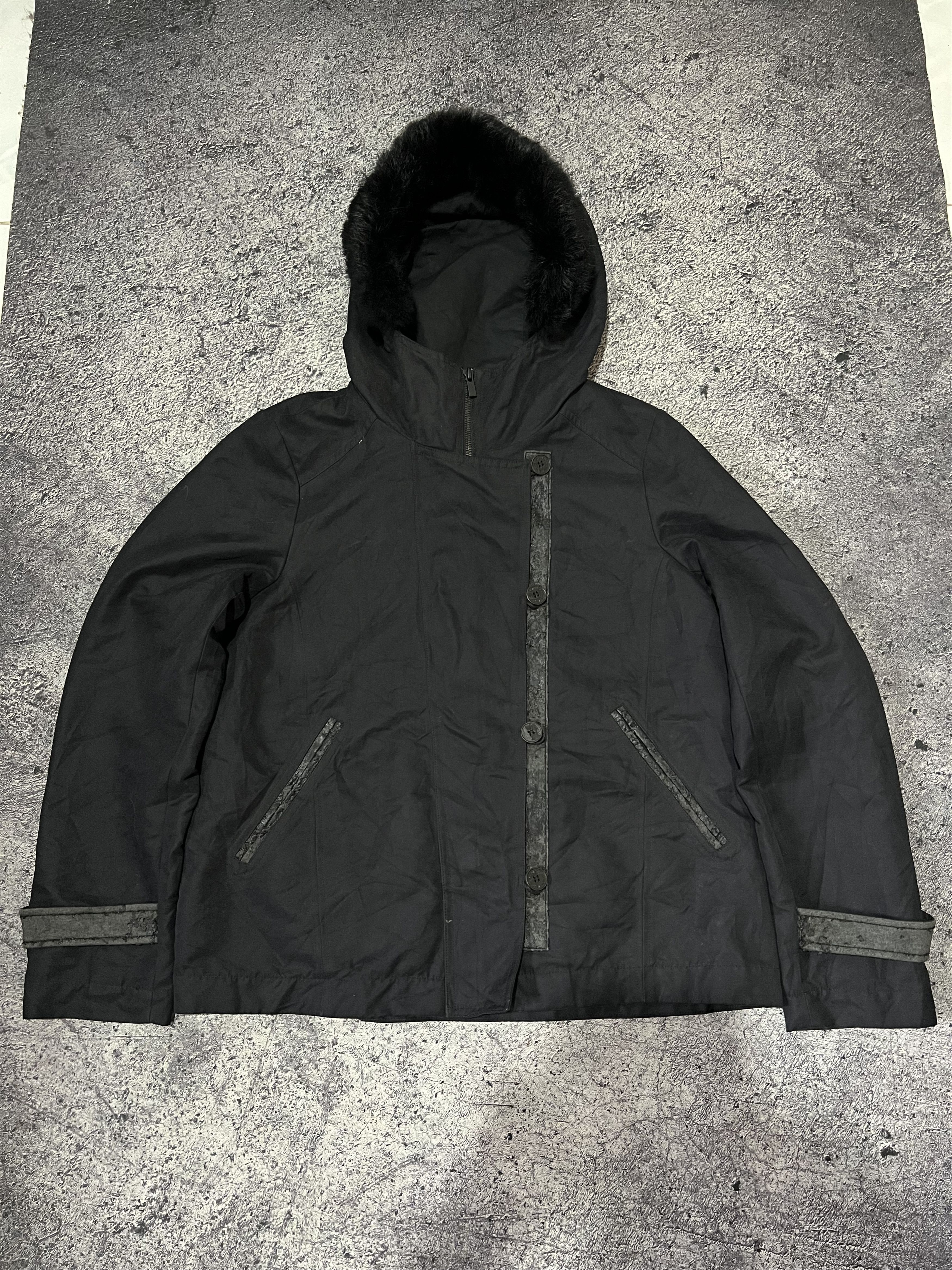 Japanese Brand 2000s Archival Japan Y's Asymmetric Hybrid Fur y2k Lgb Ifsix Size US M / EU 48-50 / 2 - 1 Thumbnail