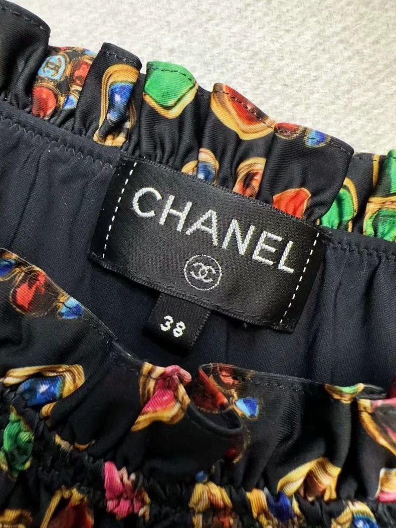 Chanel Chanel 21C early spring gem pattern one-shoulder pleated t Size XS / US 0-2 / IT 36-38 - 5 Thumbnail