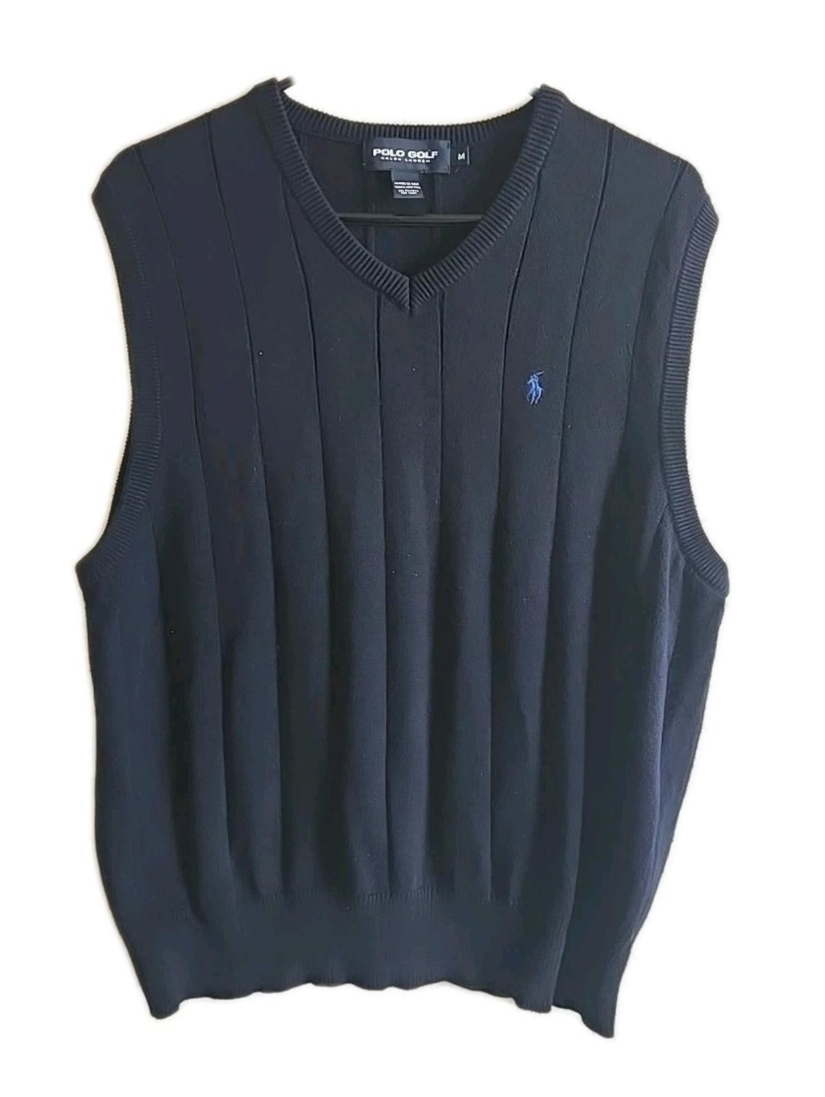 Polo Ralph Lauren Vtg Polo Golf Ralph Lauren Sweater Vest Mens M Blue USA Made Size US M / EU 48-50 / 2 - 1 Thumbnail