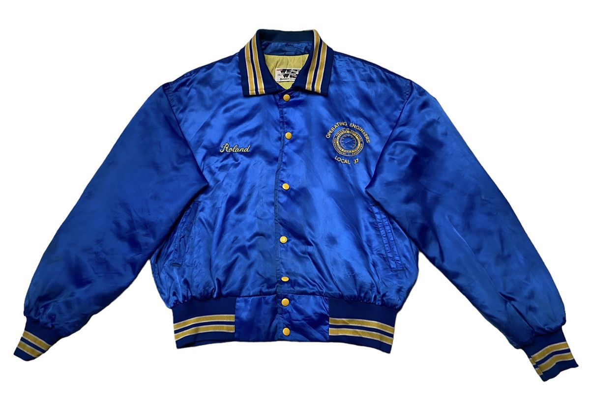 image of Vintage Brand West Wind Made In Usa Varsity 1980S in Blue, Men's (Size Large)