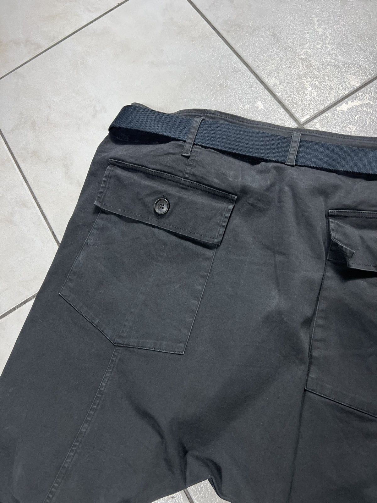 Yohji Yamamoto Semicouture 01 military avant garde pants belt asymmetric Size 30" / US 8 / IT 44 - 16 Thumbnail