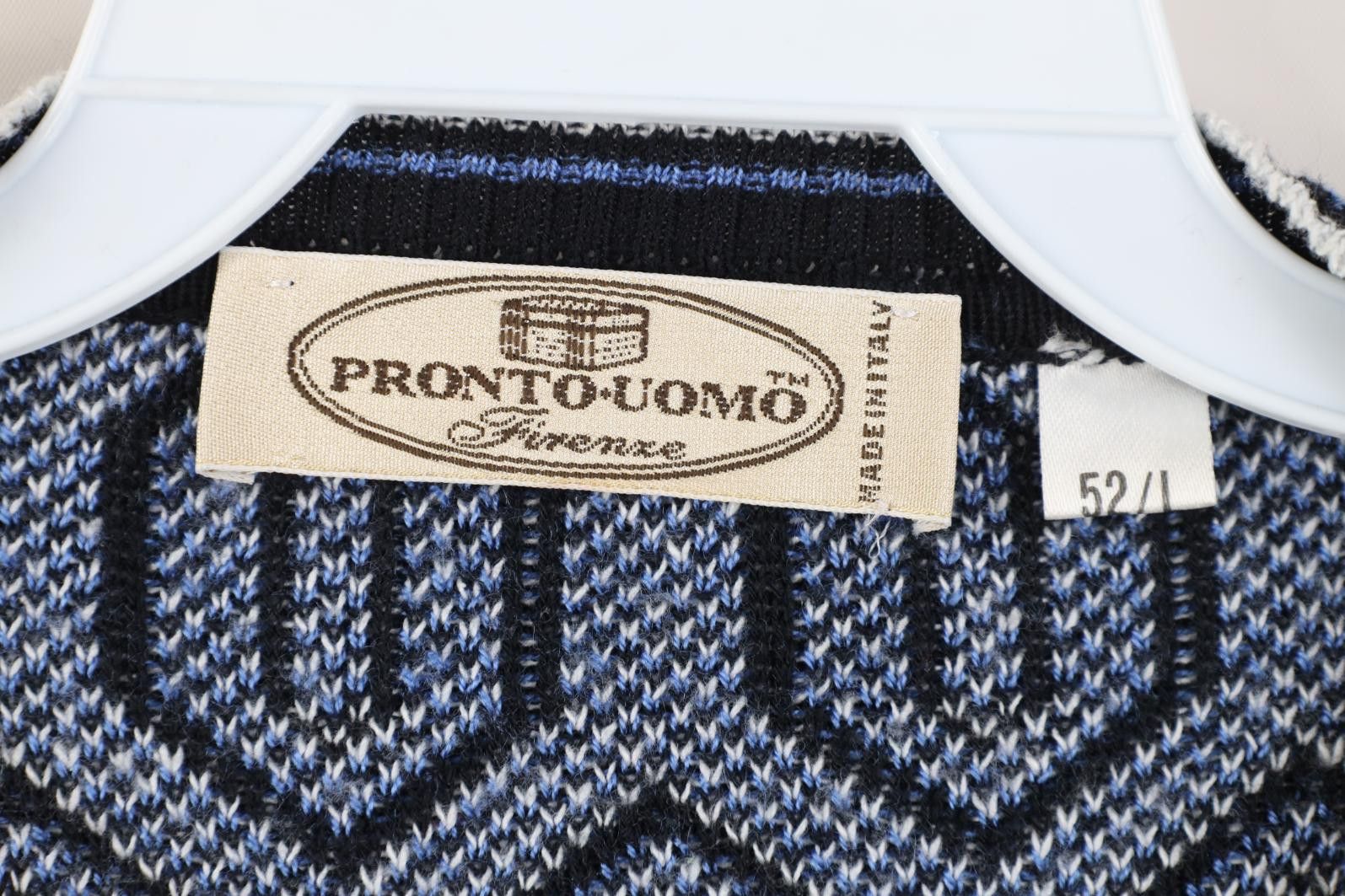 Vintage Vintage 90s Ed Bassmaster Geometric Knit Crewneck Sweater Size US L / EU 52-54 / 3 - 4 Thumbnail