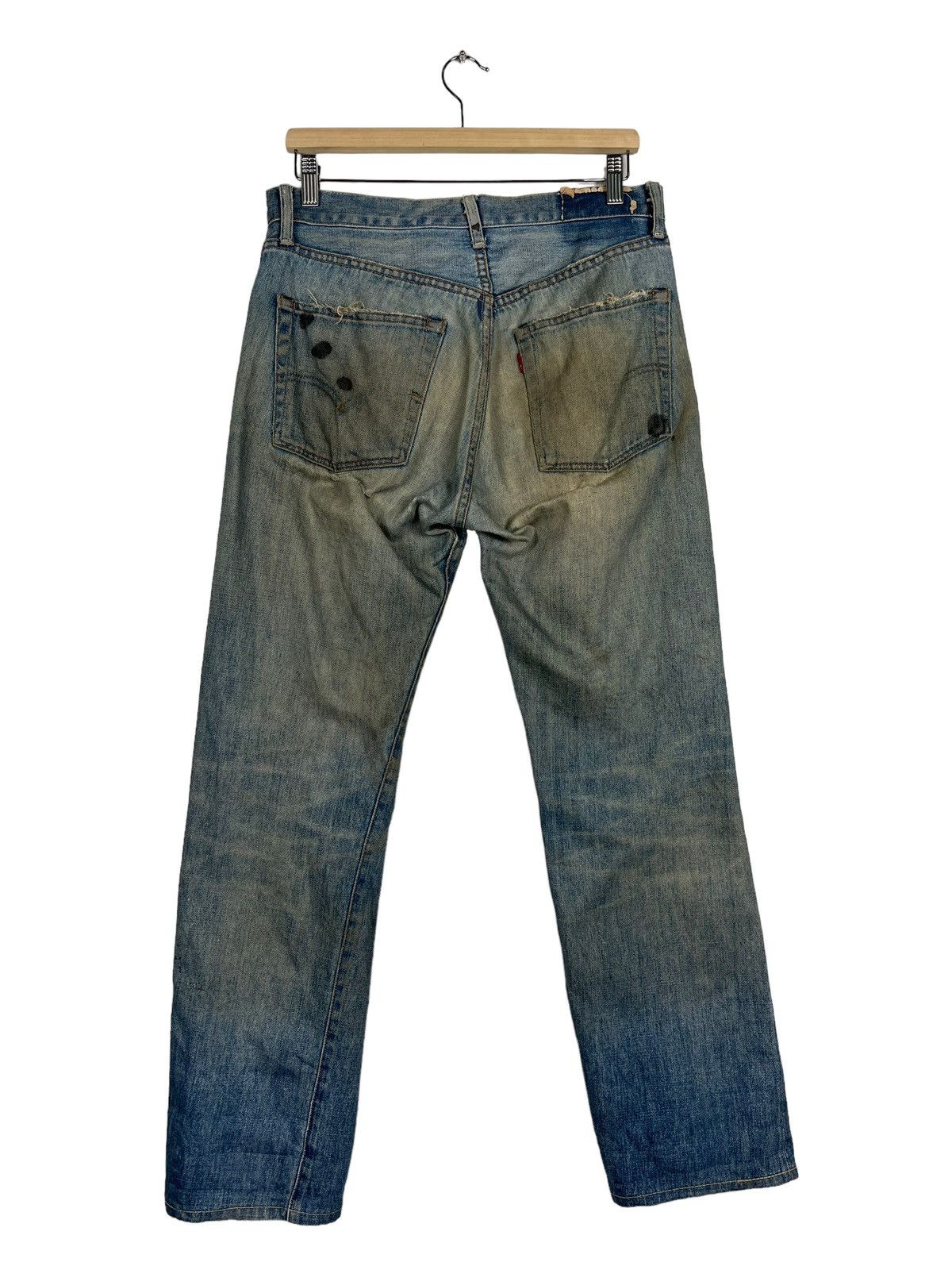 Levi's × Levi's Vintage Clothing 🔥 VINTAGE LEVIS BIG E REDLINE DISTRESSED DENIM Size US 32 / EU 48 - 8 Thumbnail