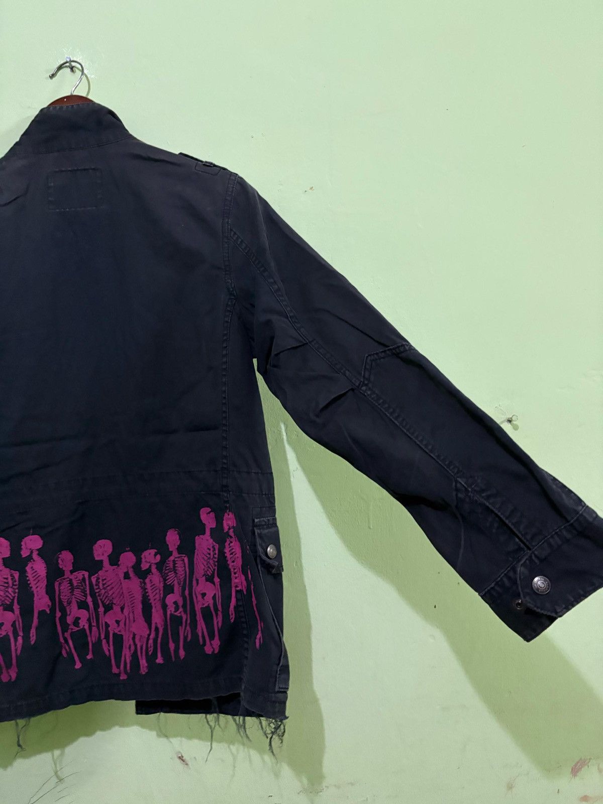 Hysteric Glamour VTG Hysteric Glamour Jacket too Fucked To Dunk skeleton Size US S / EU 44-46 / 1 - 11 Thumbnail
